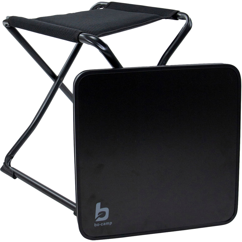 Tabouret de camping BO-CAMP, table d'appoint, tabouret pliant 3D, plateau de table, tabouret pliant 80 kg