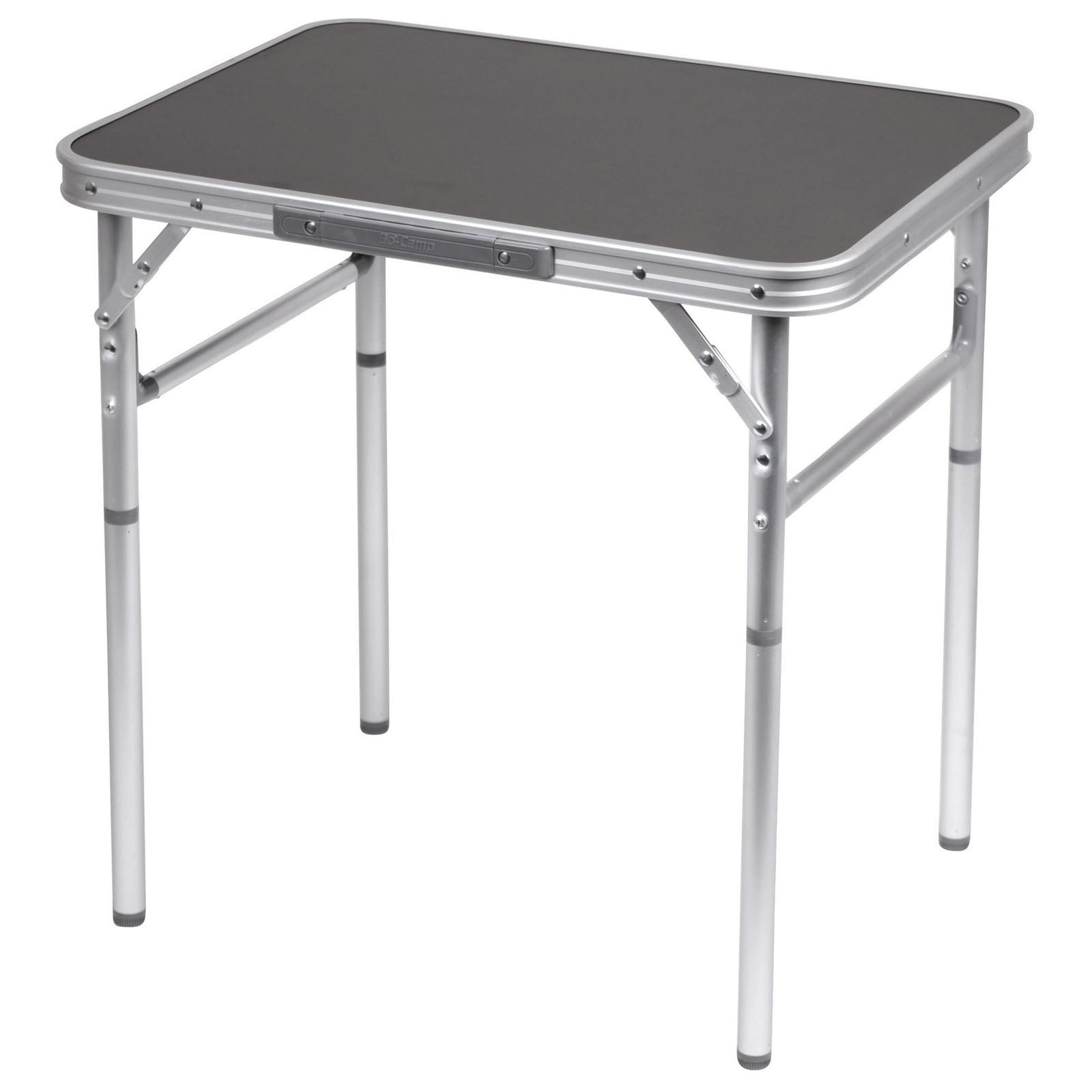 BO-CAMP Mini table de camping pliante en aluminium, table de jardin pliante, 2 hauteurs réglables