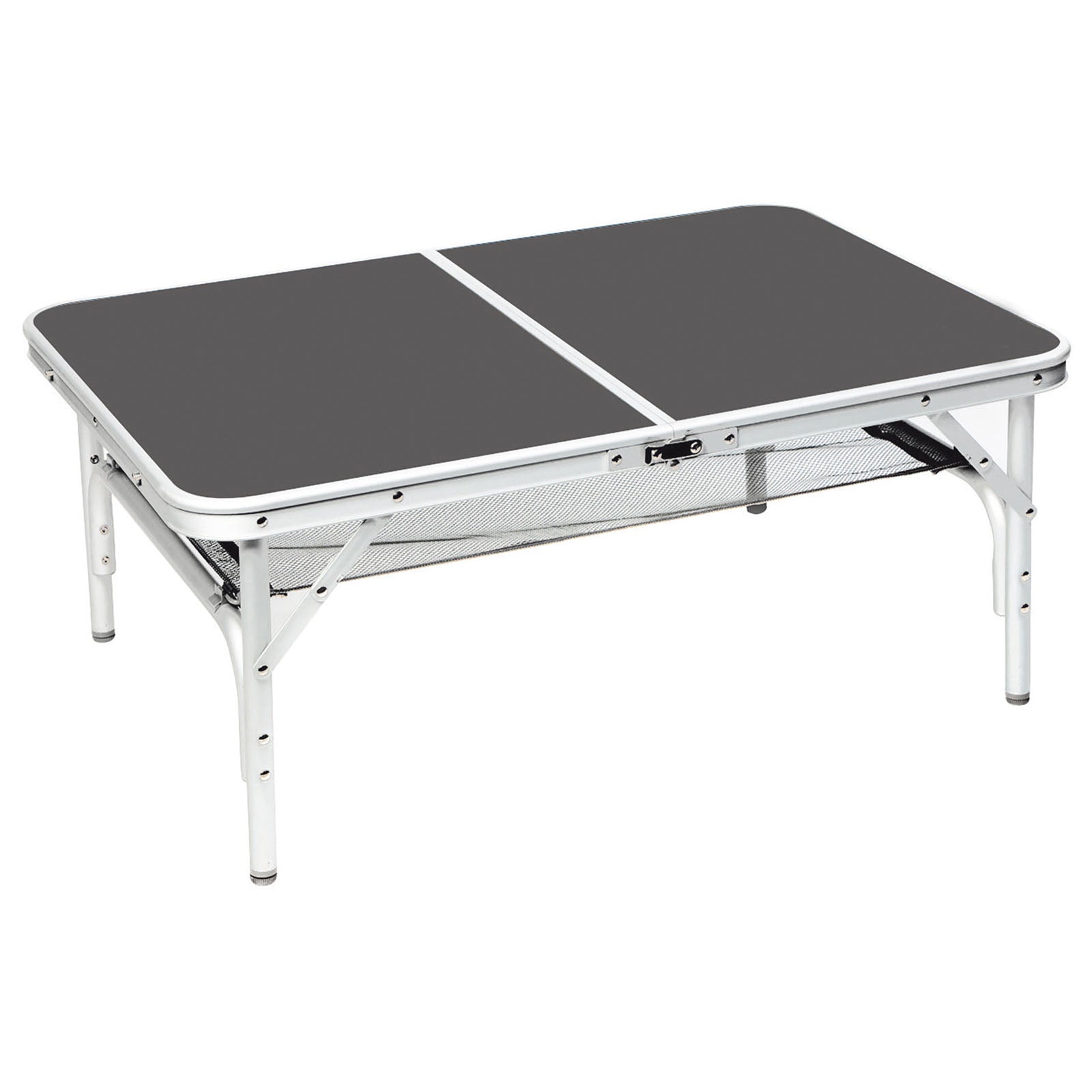 BO-CAMP aluminum folding table, camping table, side table, folding table, suitcase table, 4 heights