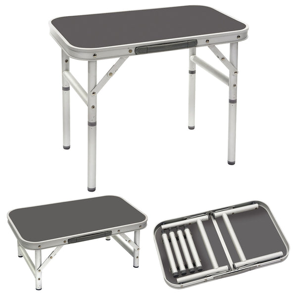 BO-CAMP Alu Mini Campingtisch Beistelltisch Klapptisch Koffertisch Gar