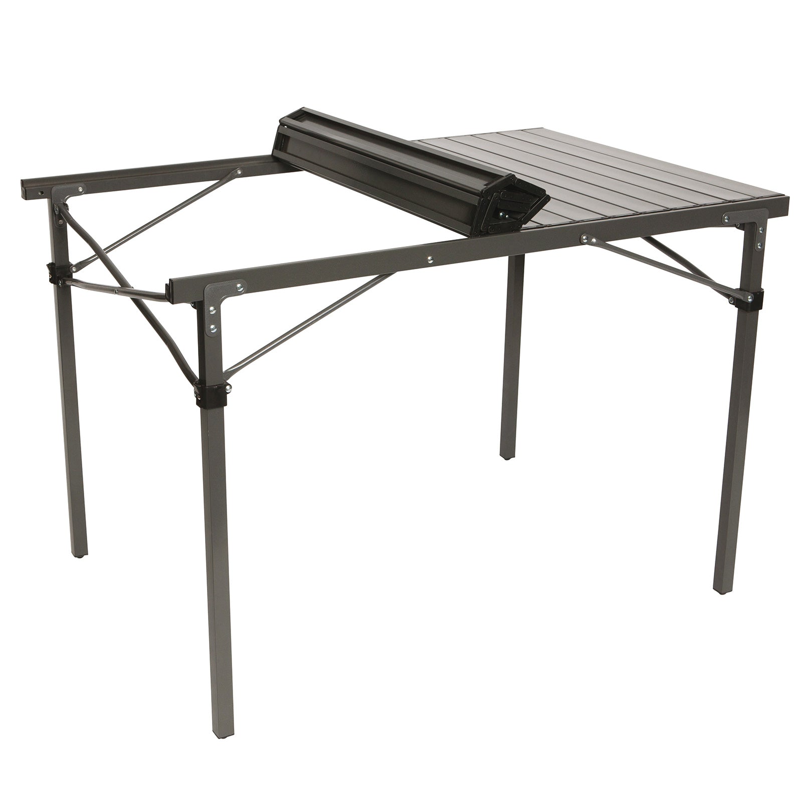 BO-CAMP camping table camping rolling table folding table garden folding table aluminum 105x70 cm