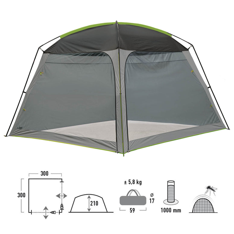 Pavillon de jardin HIGH PEAK tente de cuisine de camping tente de fête tente de plage protection solaire