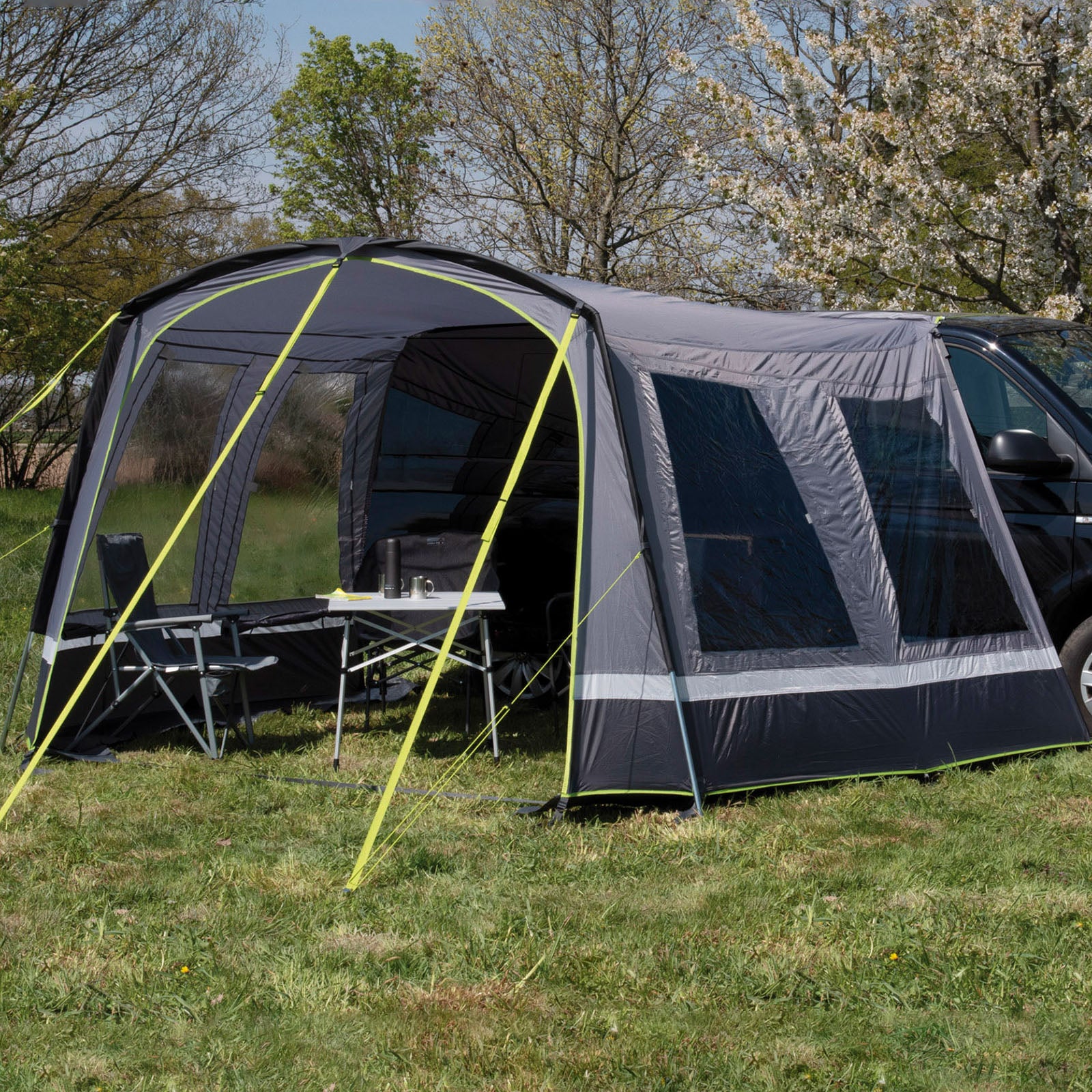 Auvent de bus HIGH PEAK Trento 2.0 Tente de bus Van SUV Tente de camping Auvent de voyage en bus