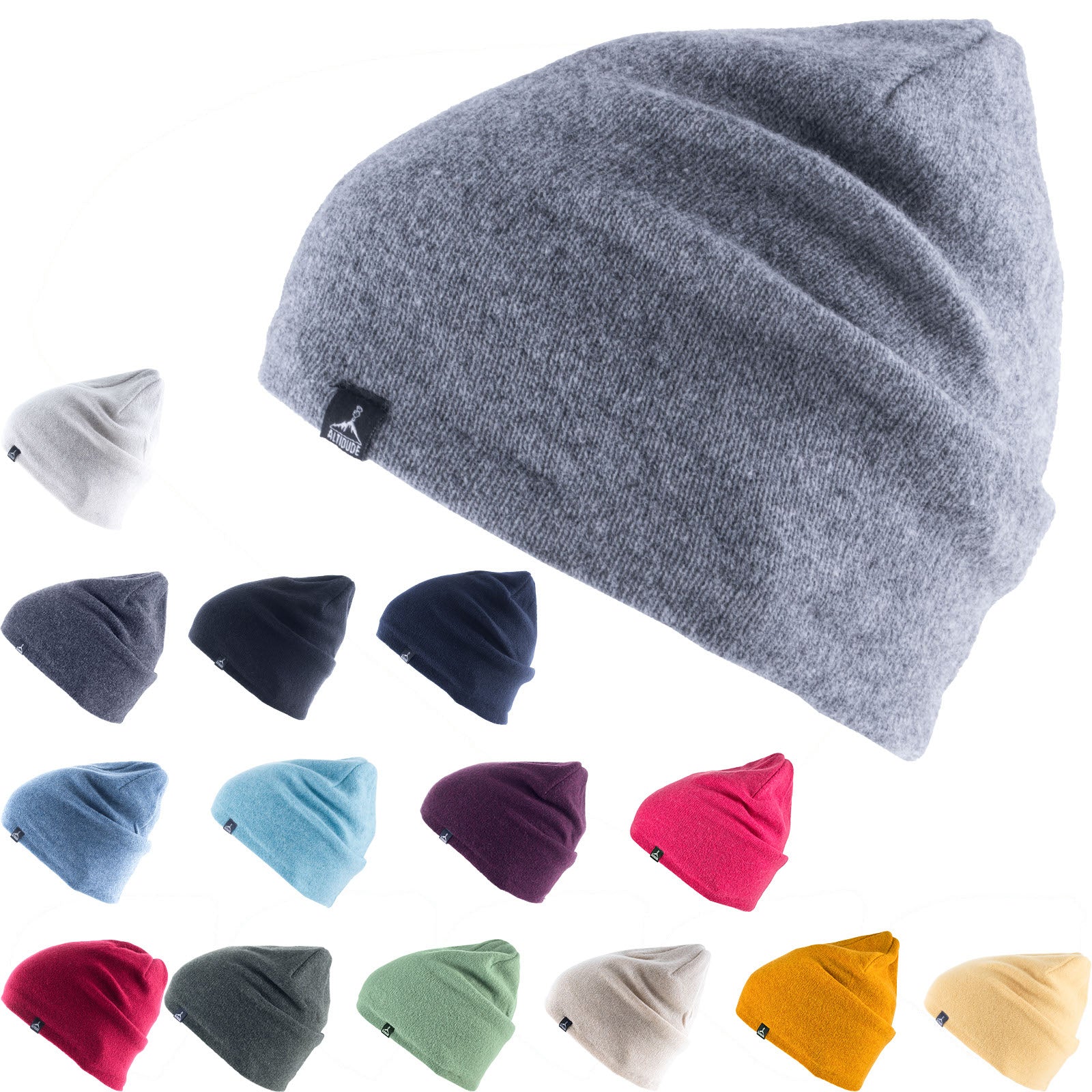 ALTIDUDE Winter Hat SubZero Fine Knit Hat Unisex Beanie Lamb &amp; Merino Wool