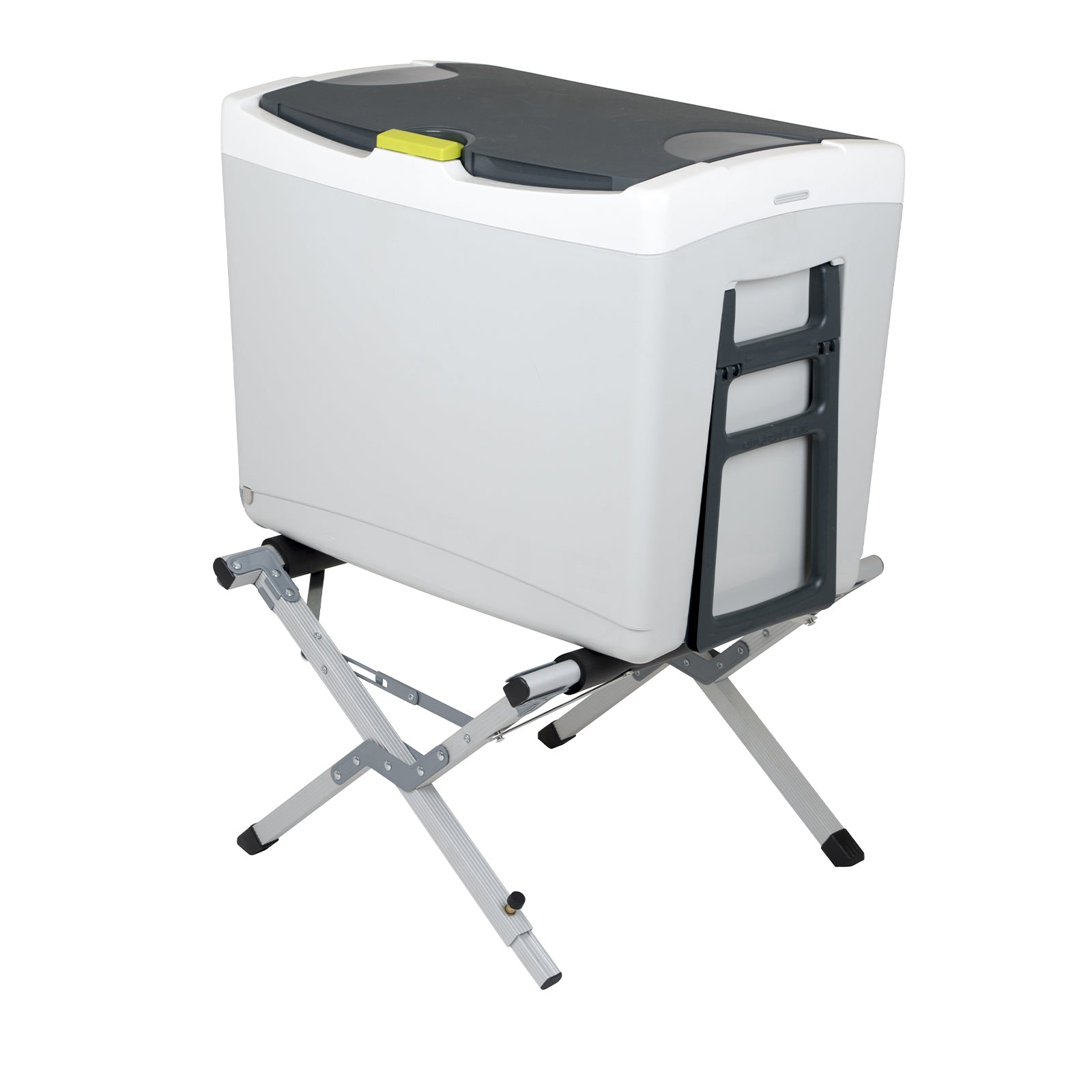 BO-CAMP Cooler Box Stand Cooler Chest Freezer Stand Foldable Height Adjustable Aluminum