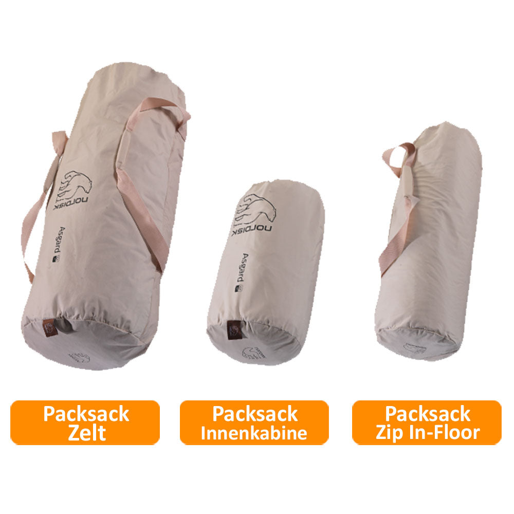 Tente Tipi NORDISK Asgard 19.6 pour 6 à 10 personnes, tente familiale de camping en coton