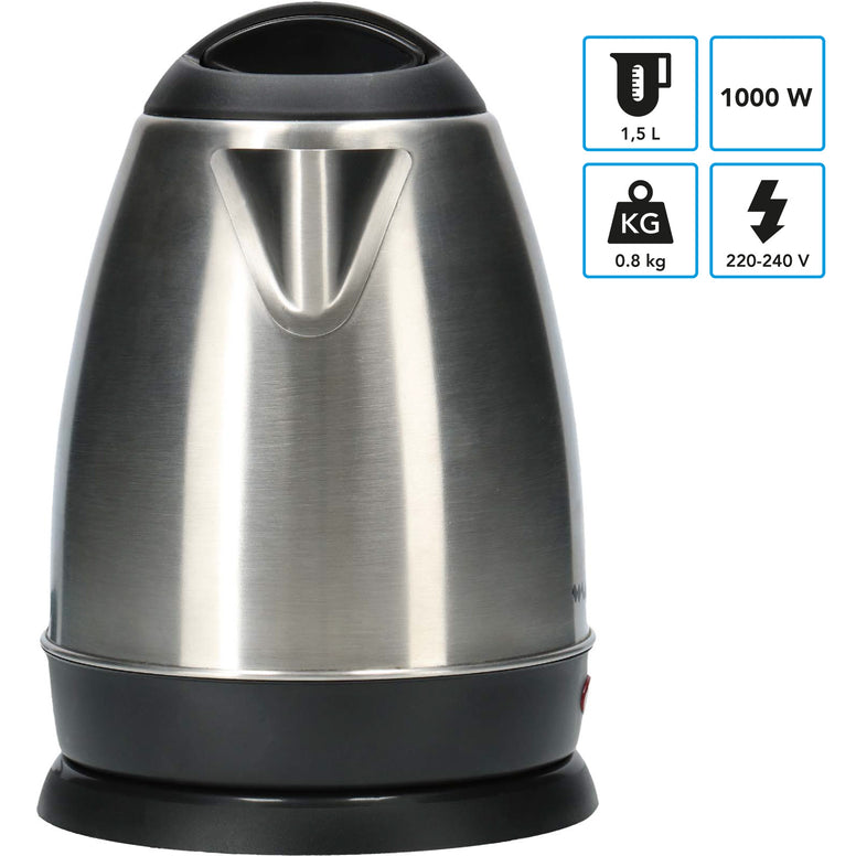 Bouilloire de voyage MESTIC MWC-150, petite cuisinière de camping sans fil, 1,5 litre, 1 000 W
