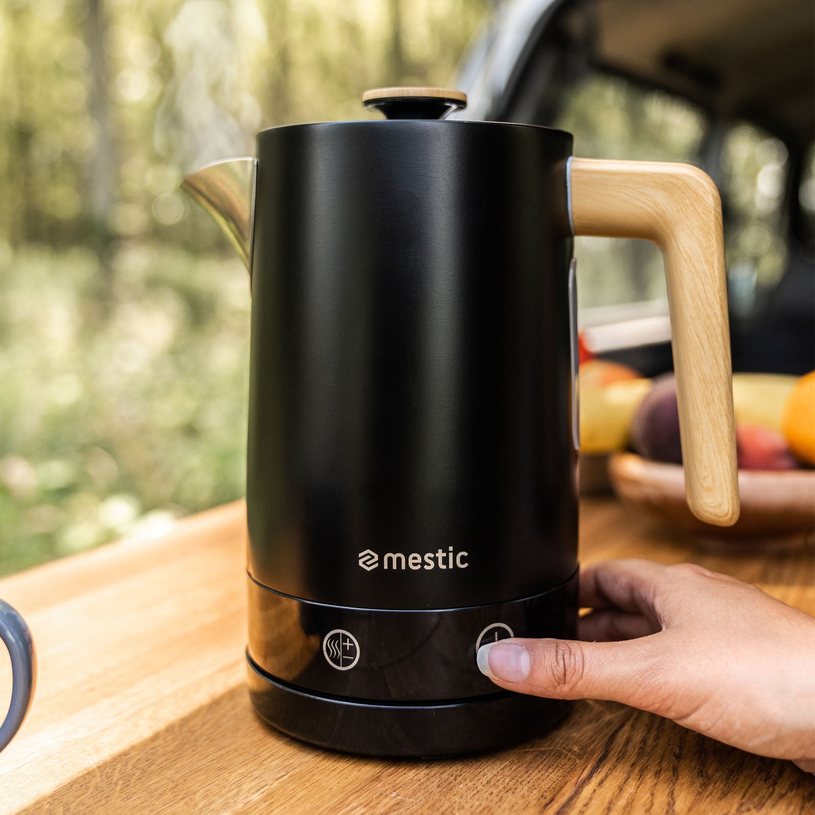 Bouilloire de voyage MESTIC MWC-250, bouilloire de camping 1 L, sans fil, mobile