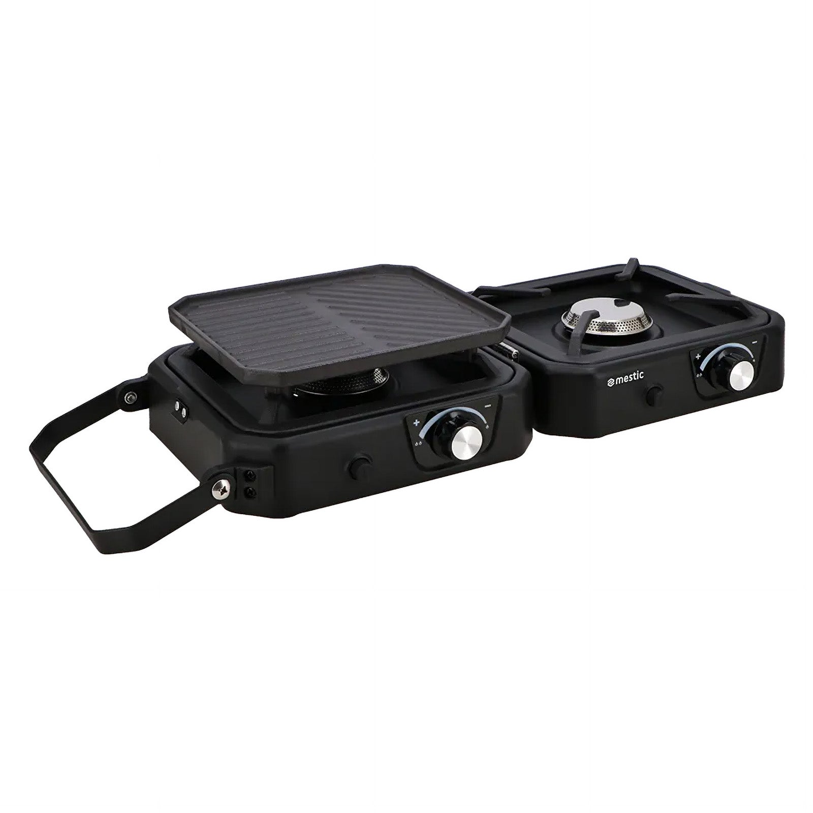 MESTIC Gaskocher MGC-150 Camping Kartuschen Kocher 2 Flammig Outdoor 2 x 1800 W