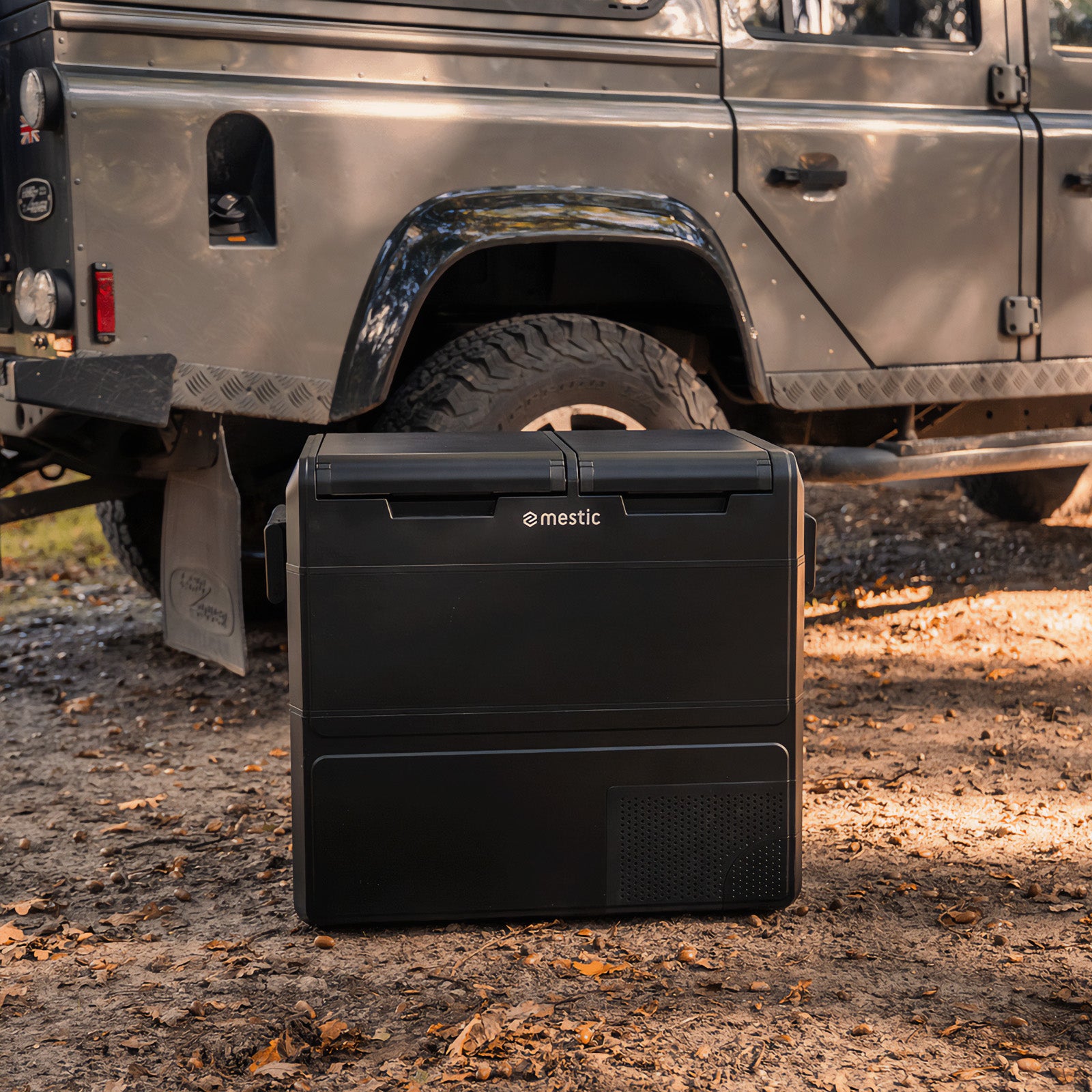 MESTIC Kompressor Kühlbox MCCM-55 L Dual Zone Auto Camping AC/DC 12/24V 230V