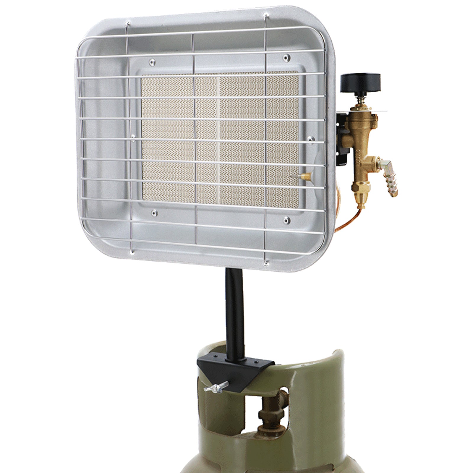 MESTIC Gas Heizstrahler Camping Zelt Heizung Infrarot Keramik 30 mBar 4,5 kW