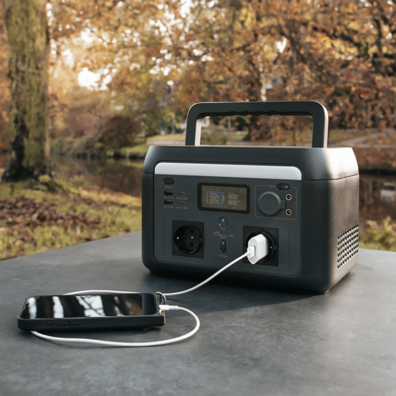 MESTIC Tragbare Powerstation MPS-600 Camping Solar Generator LiFePO4 600W 512Wh