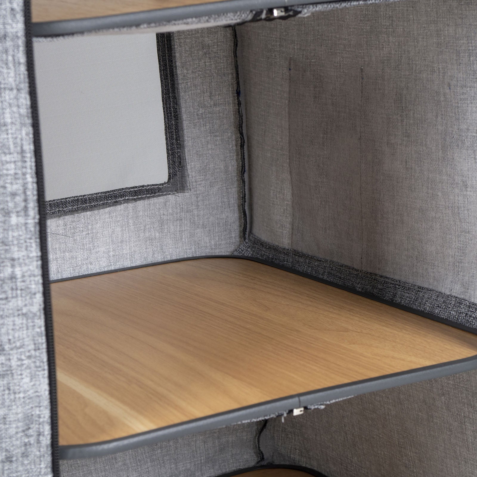 BO-CAMP Camping Kitchen XL Folding Cupboard Fabric Chest of Drawers Caravan Table Large Foldable