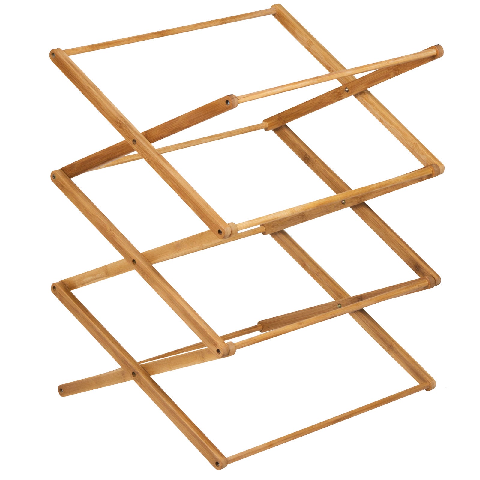 BO-CAMP Camping Shelf Fitzroy - Folding Cabinet Folding Shelf Furniture Bamboo Wood Foldable