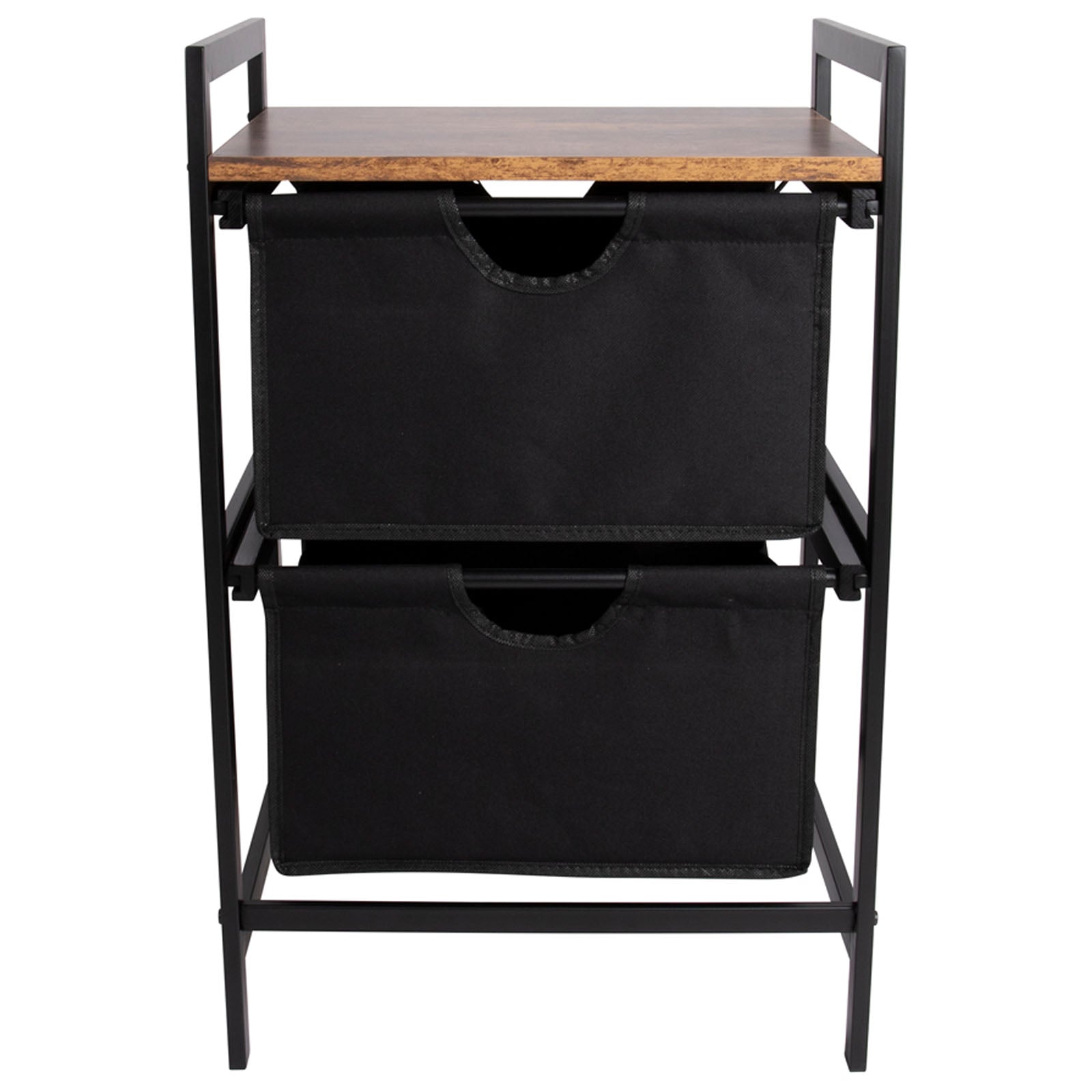 BO-CAMP Industrial Camping Falt Schrank Eldert Stoff Schubladen Tisch Holz Stahl