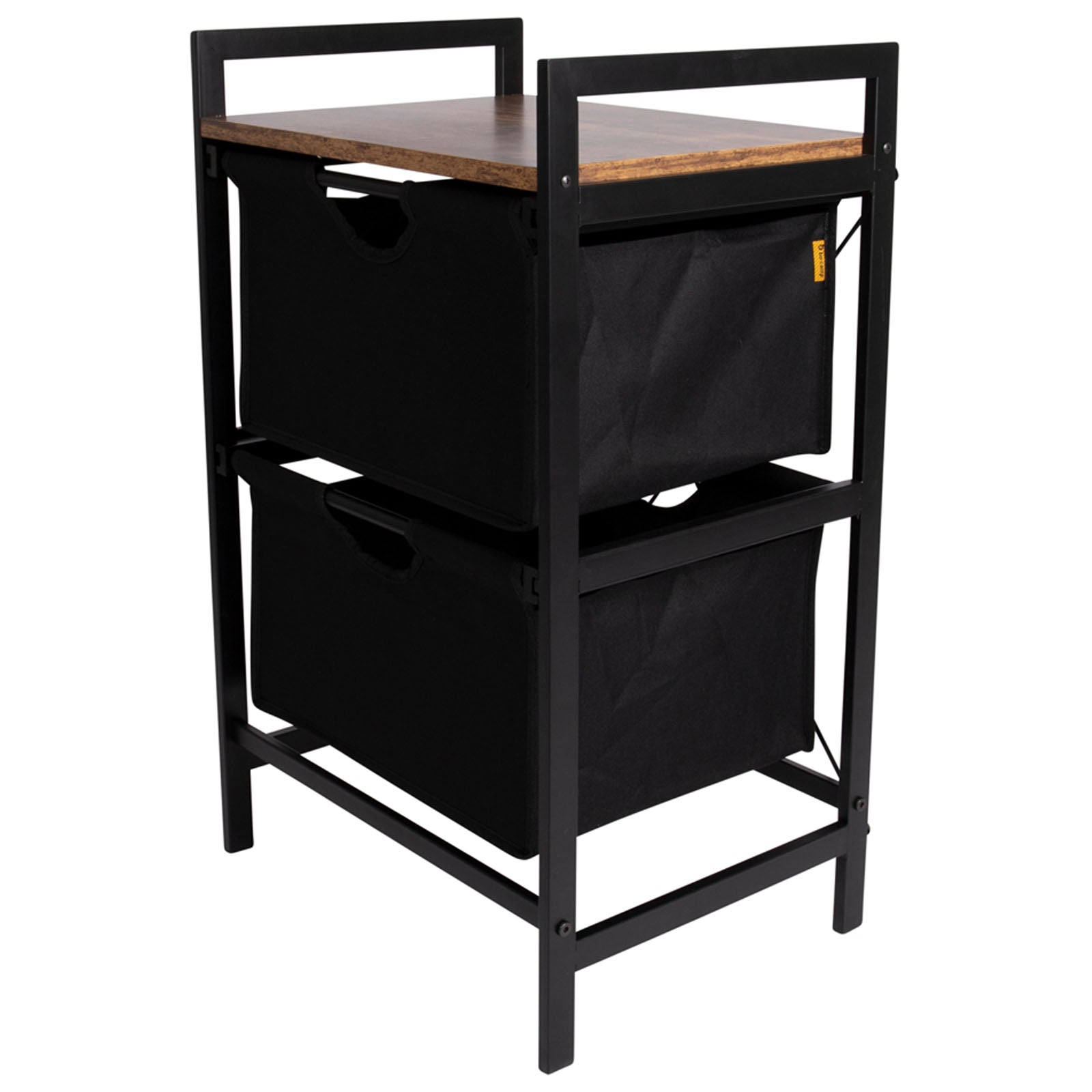 BO-CAMP Industrial Camping Falt Schrank Eldert Stoff Schubladen Tisch Holz Stahl