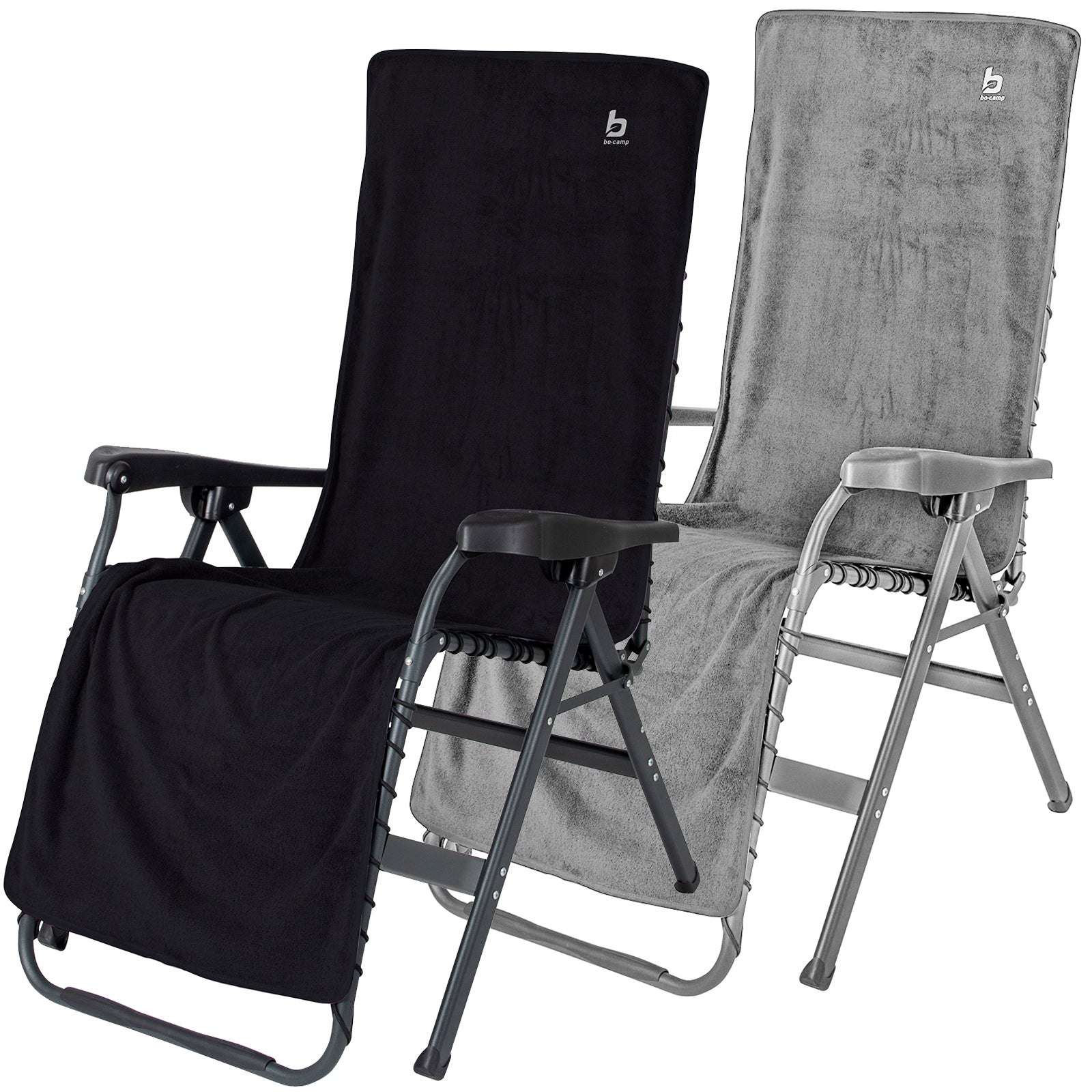 BO-CAMP terry cloth seat cushion high back cushion cover garden camping folding chair