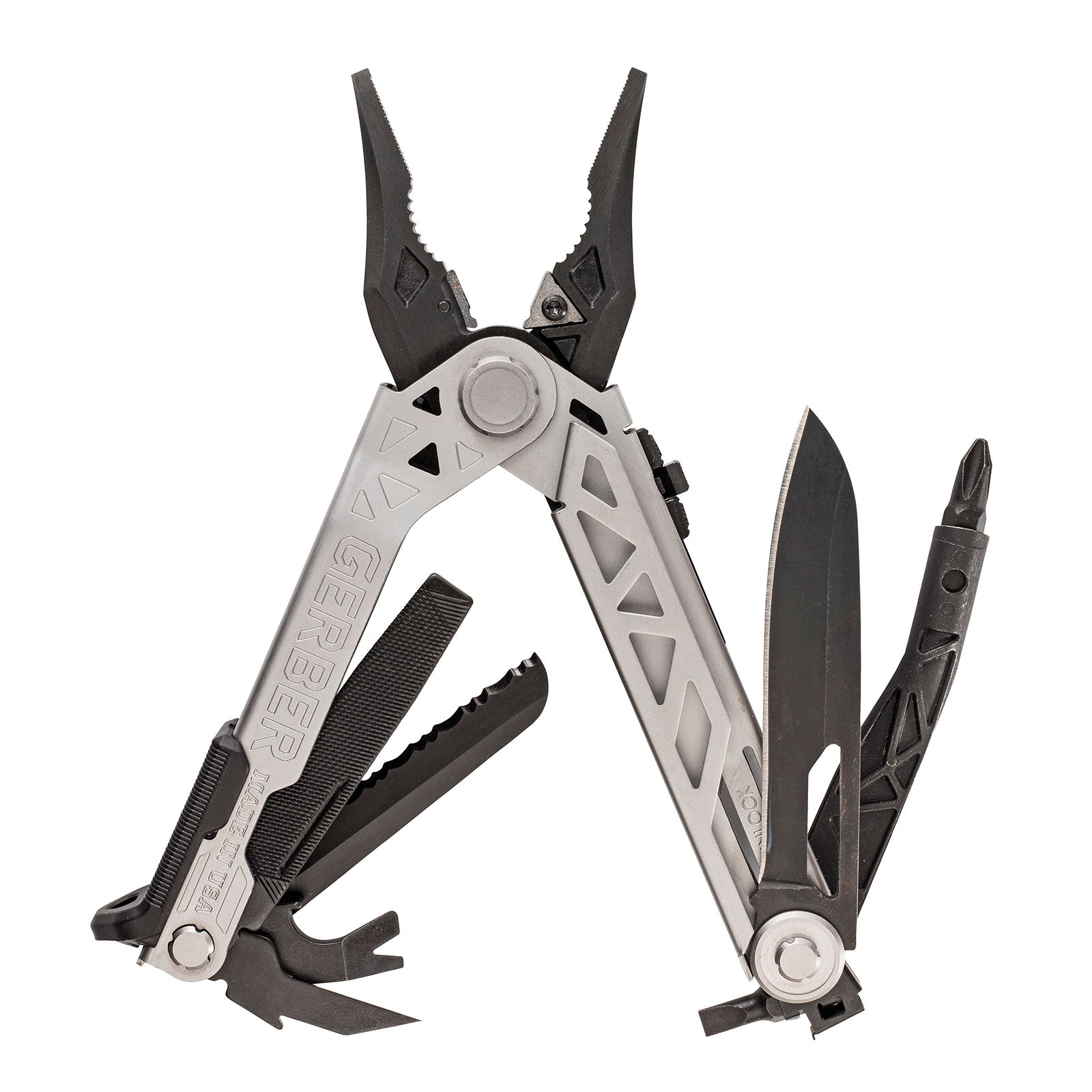 GERBER Multitool Center Drive Screwdriver Tool Interchangeable Bit Case 7 Functions