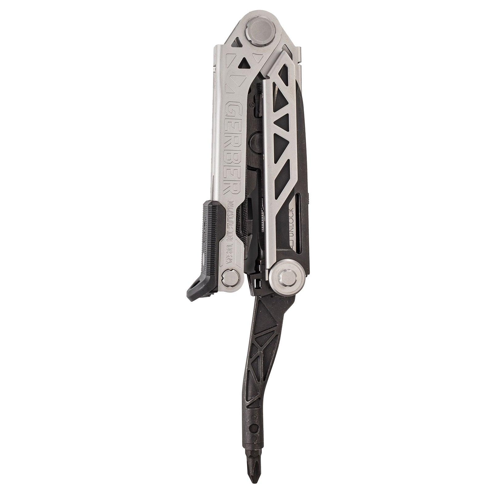 GERBER Multitool Center Drive Screwdriver Tool Interchangeable Bit Case 7 Functions