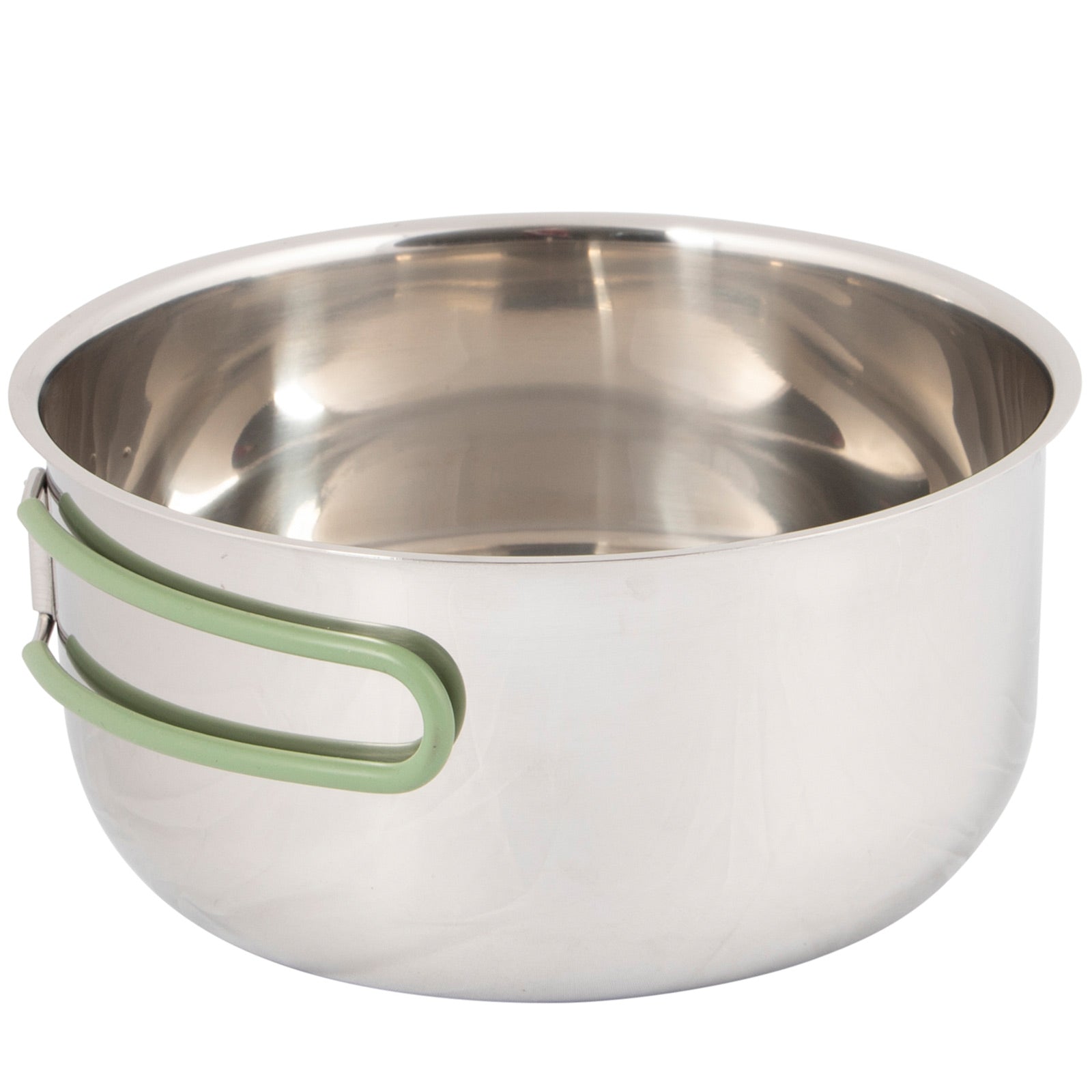 BO-CAMP Cooking Set 4-piece Camping Kitchen Pot Pan Crockery Stackable Stainless Steel