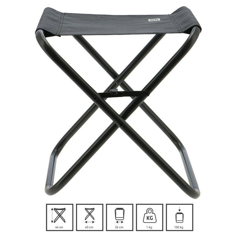TRAVELLIFE Mini Folding Stool Como Camping Stool Fishing Stool Foldable Aluminum 100 kg