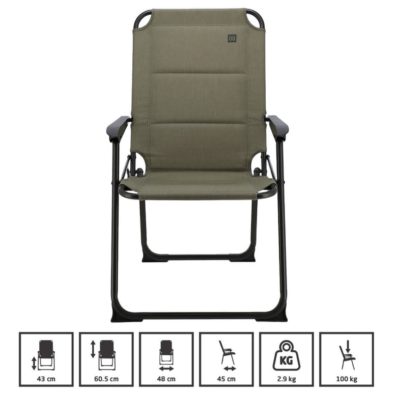 TRAVELLIFE Campingstuhl Lago Compact Camping Faltstuhl Klappstuhl Alu 2,9 kg