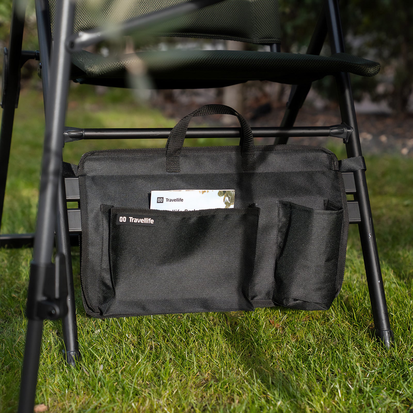 TRAVELLIFE Stuhlorganizer Campingstuhl Tasche Organizer Klappstuhl 2 Fächer