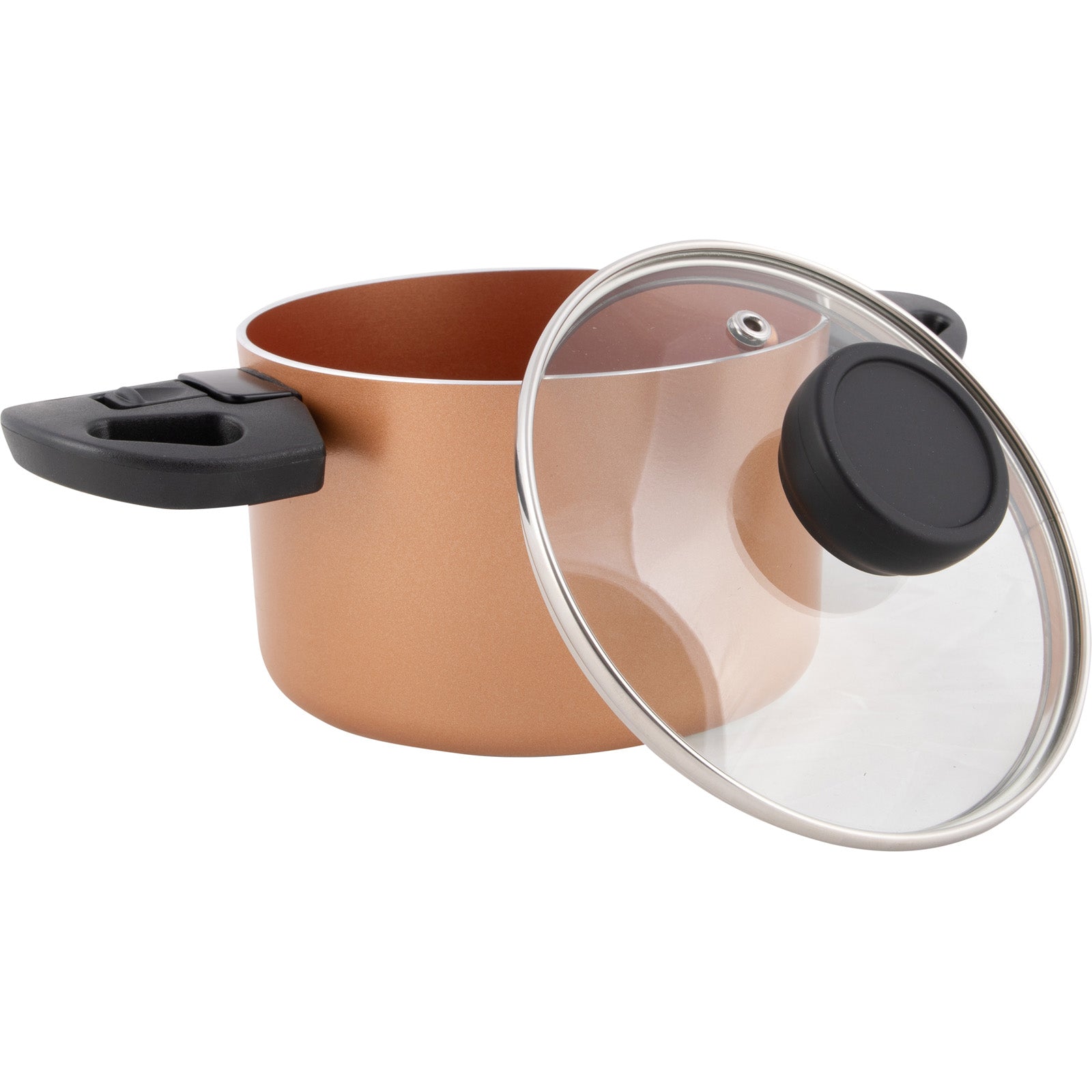 BO-CAMP pot set ceramic coating Slauson induction pot lid aluminum light