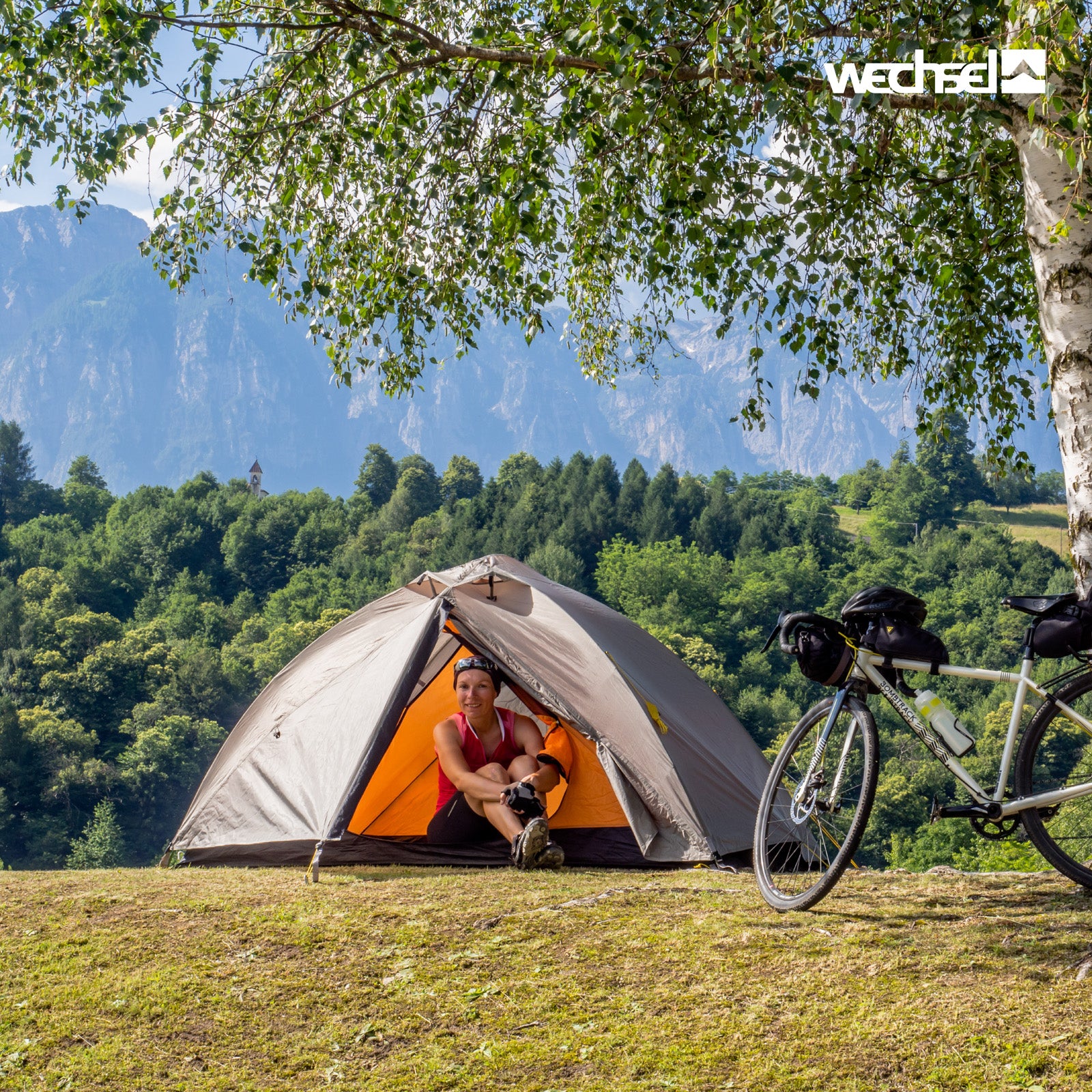 WECHSEL Trekkingzelt Charger 2 Personen Camping Fahrrad Geodät Zelt Biwak 2,6 kg