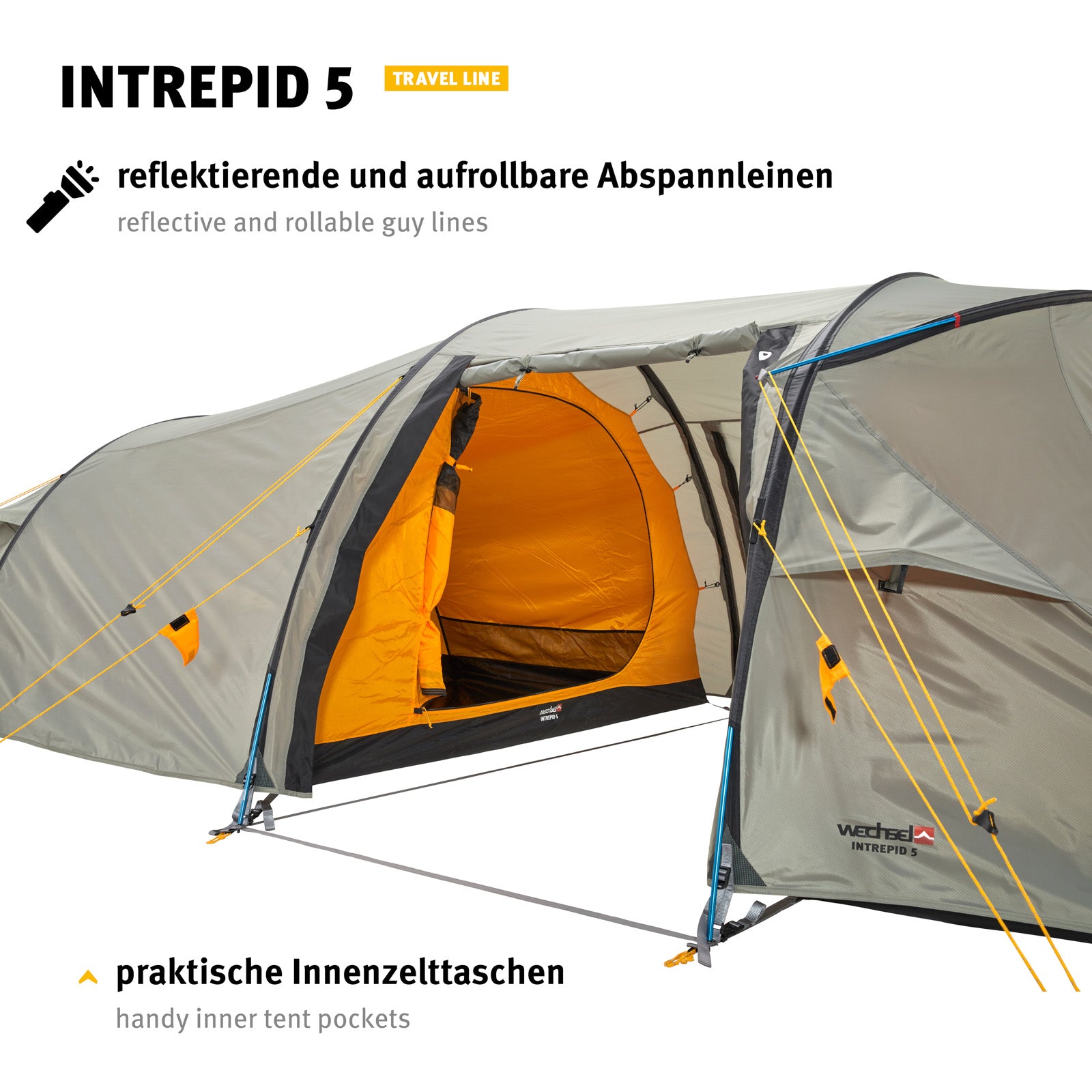 wechsel tunnelzelt le WECHSEL Tunnelzelt Intrepid 5 Personen Campingzelt Familienzelt Alu Le