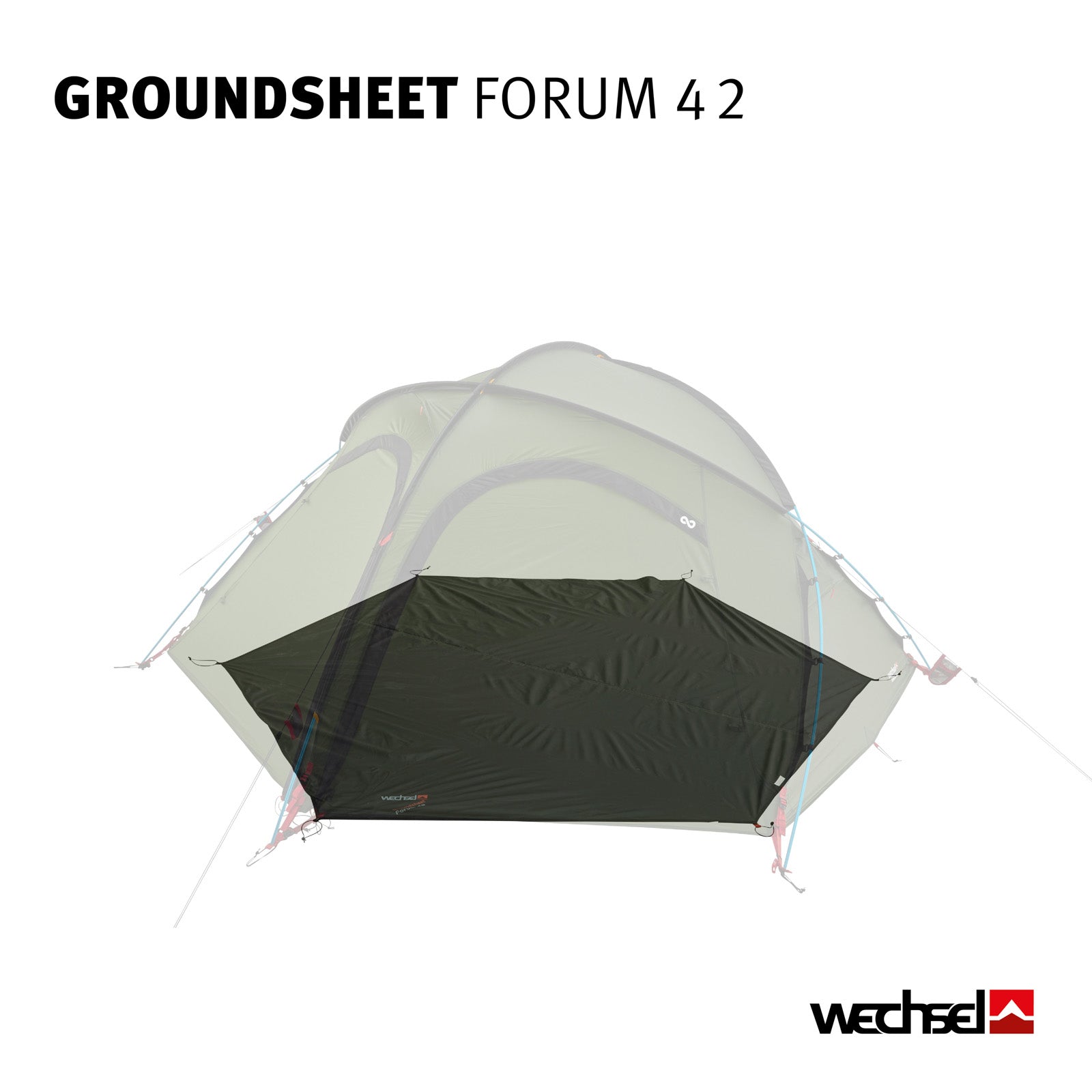 WECHSEL Groundsheet Für Forum 42 Zusätzlicher Zeltboden Camping Plane Passgenau