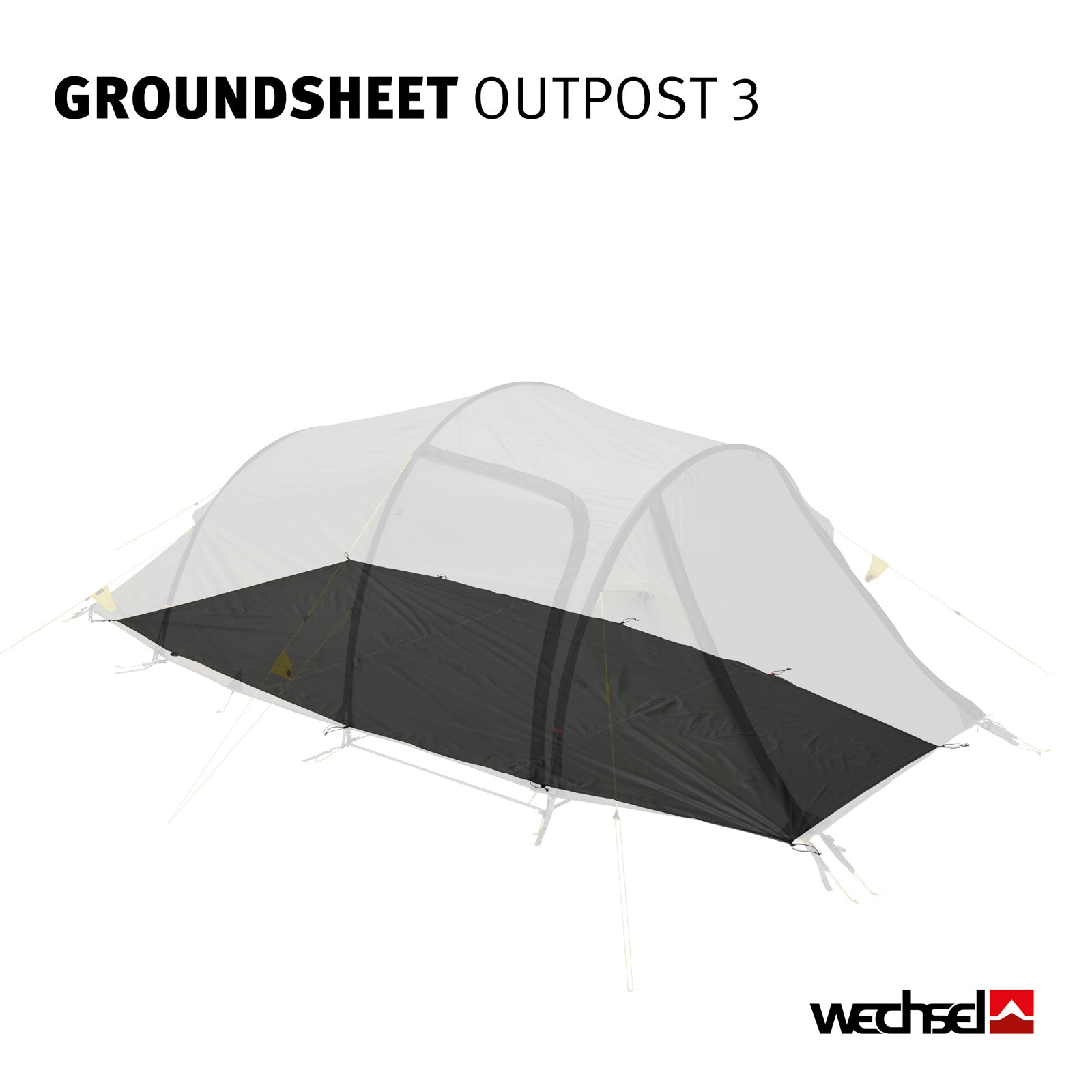 WECHSEL Groundsheet Für Outpost 3 Zusätzlicher Zeltboden Camping Plane Passgenau