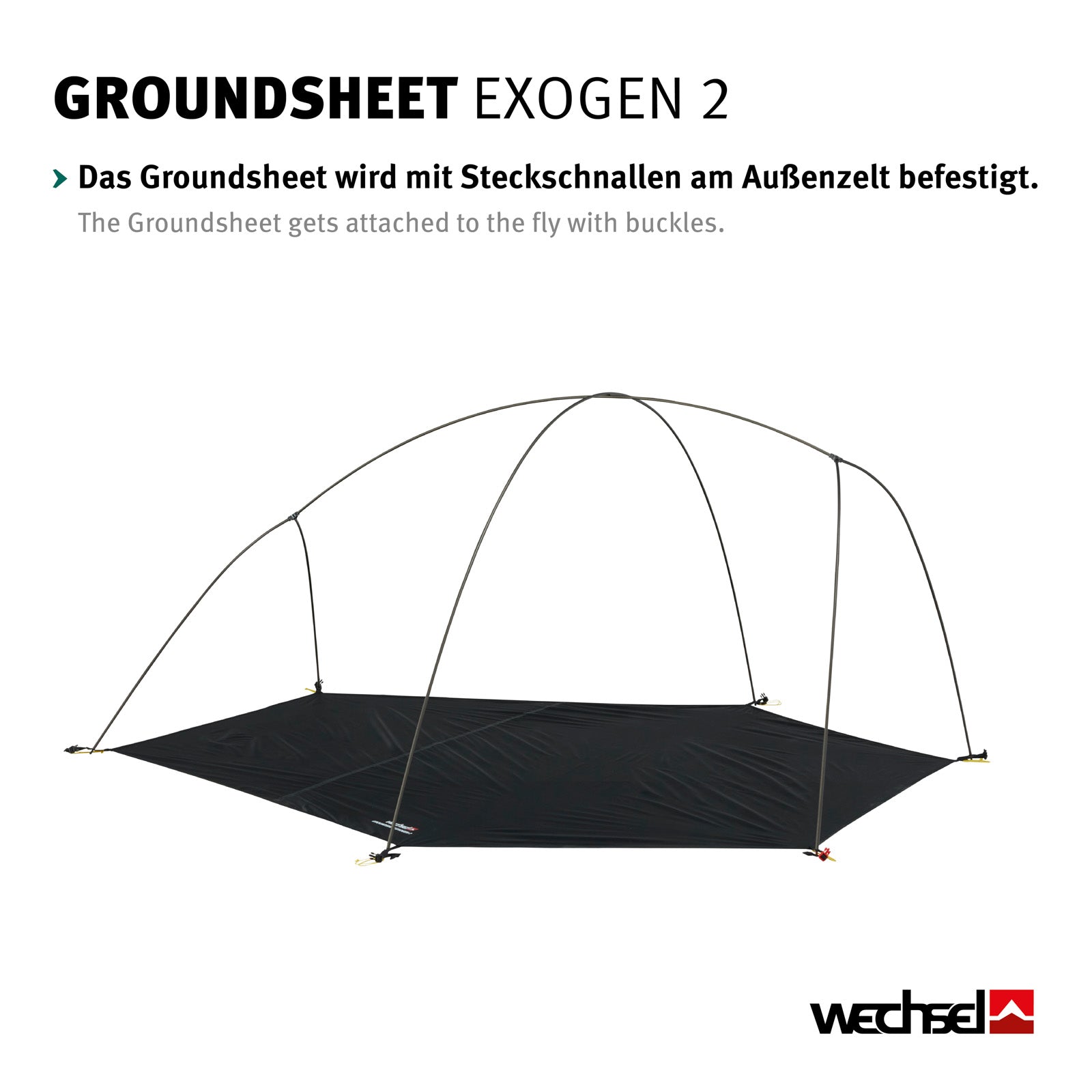 WECHSEL Groundsheet Für Exogen 2 Zusätzlicher Zeltboden Camping Plane Passgenau