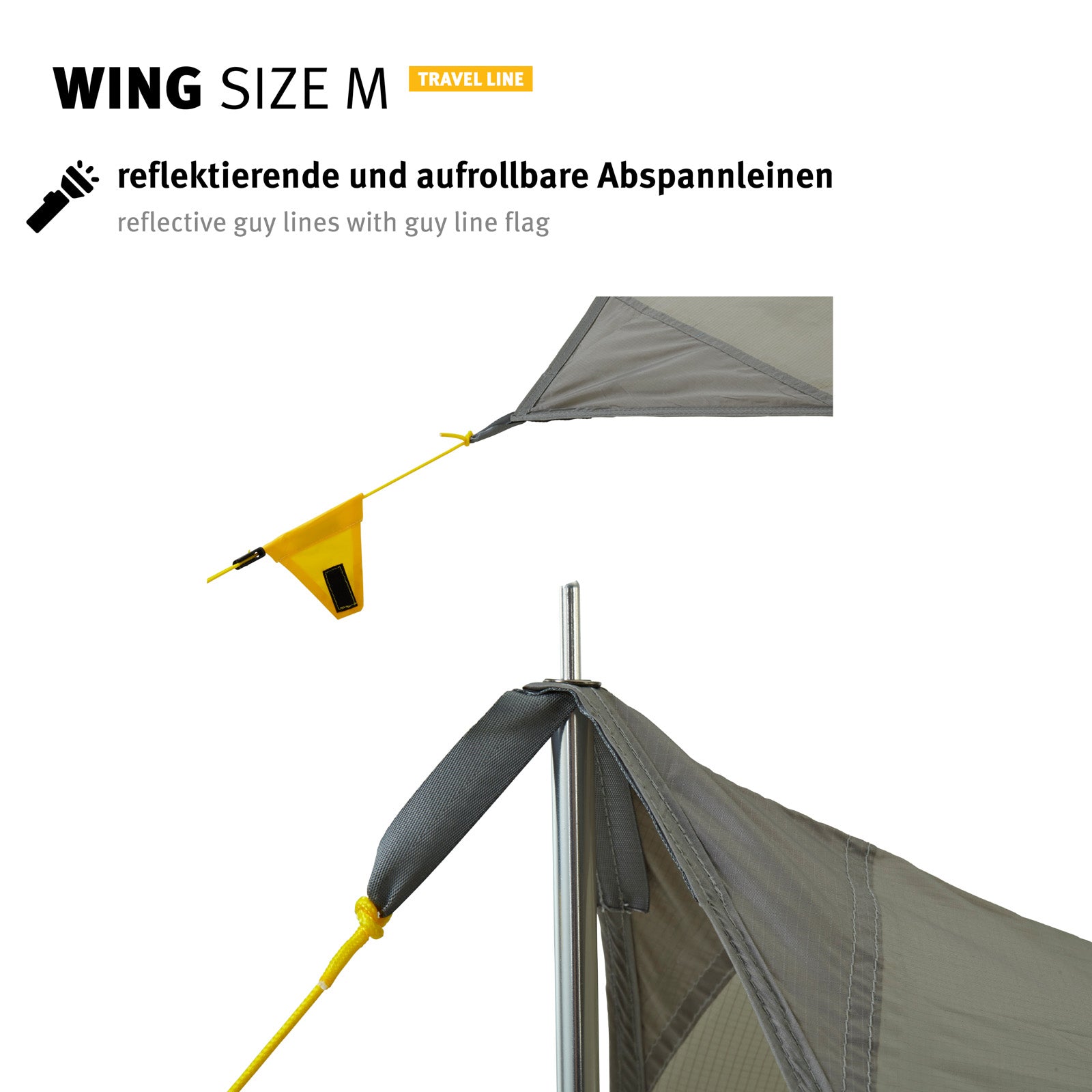 WECHSEL Tarp Wing M Camping Parasol Avant Tente Toit Bâche Housse de Pluie Légère