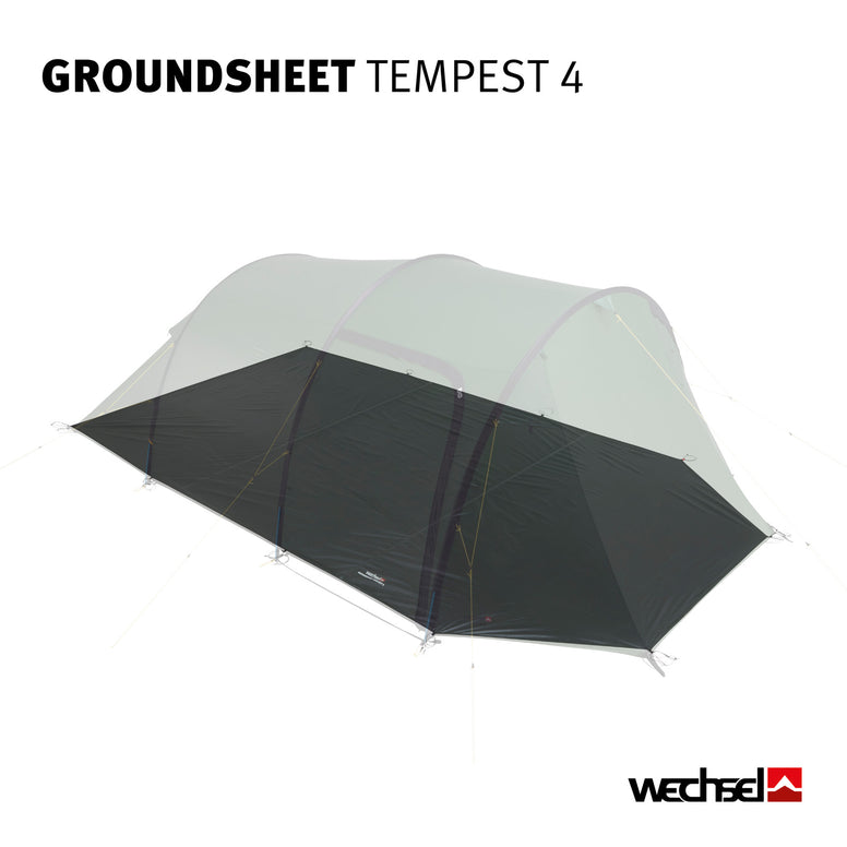 WECHSEL Groundsheet Für Tempest 4 Zusätzlicher Zeltboden Camping Plane Passgenau