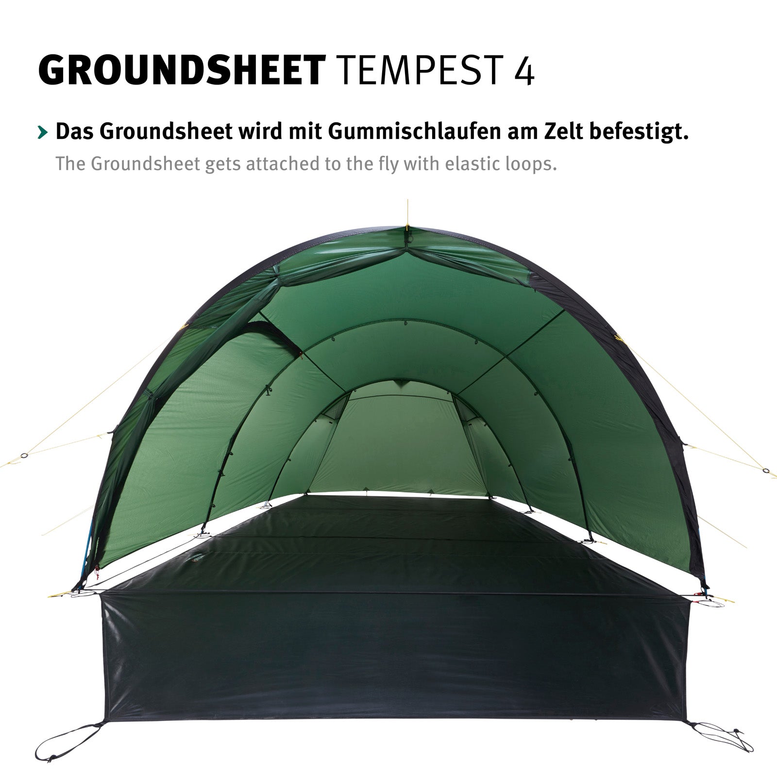 WECHSEL Groundsheet Für Tempest 4 Zusätzlicher Zeltboden Camping Plane Passgenau