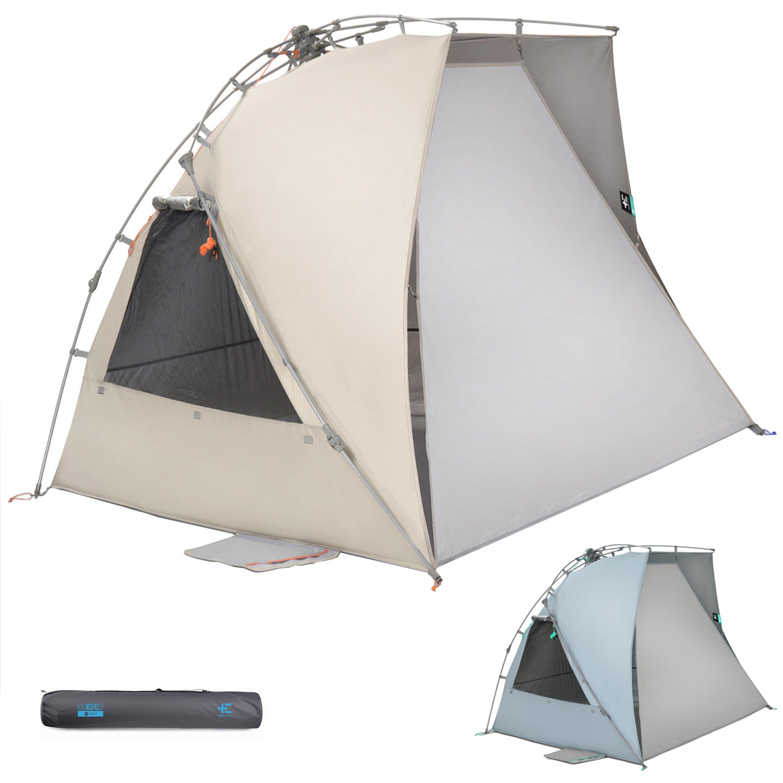 TERRA NATION Beach Shelter Kau Kohu rPET Automatic Seconds Tent UPF50+ Recycled