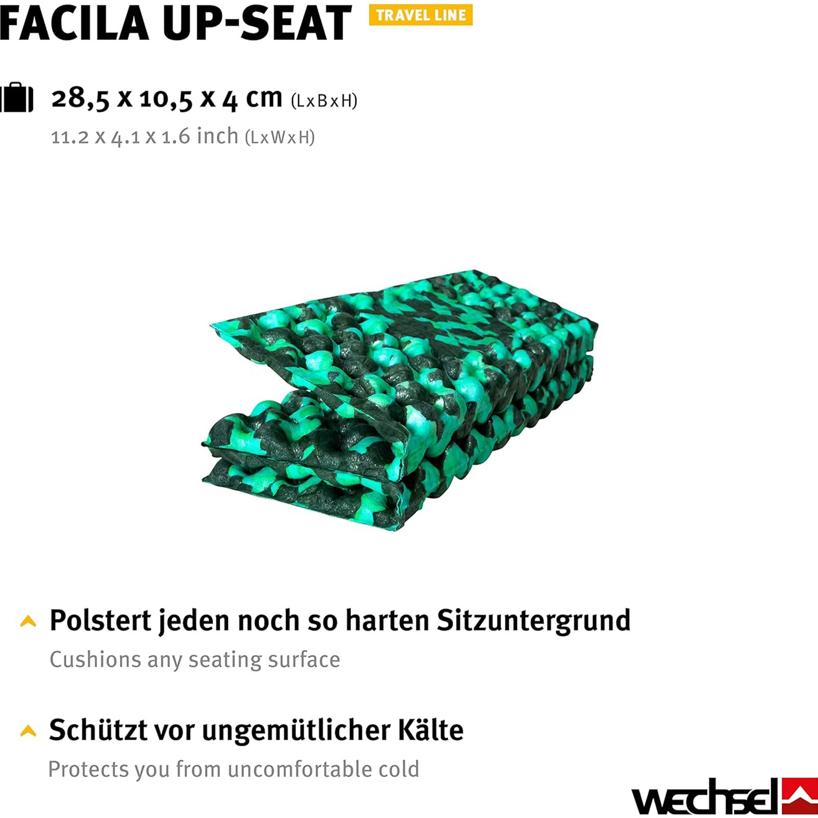 WECHSEL Thermo Sitzkissen Facila UpSeat Outdoor Kissen Camping Kissen Faltbar