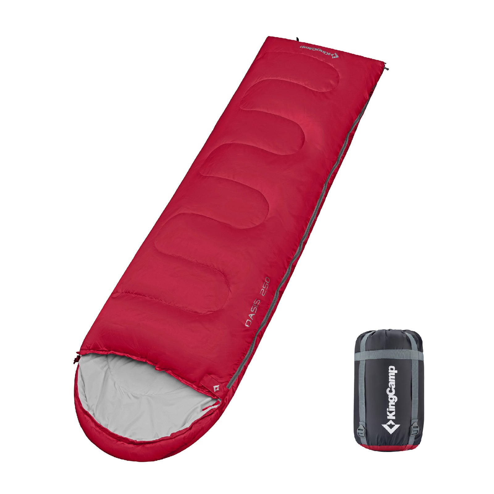 KINGCAMP Oasis 250 Kinder Decken Schlafsack Sommer Camping 1,40 m Lang & Breit