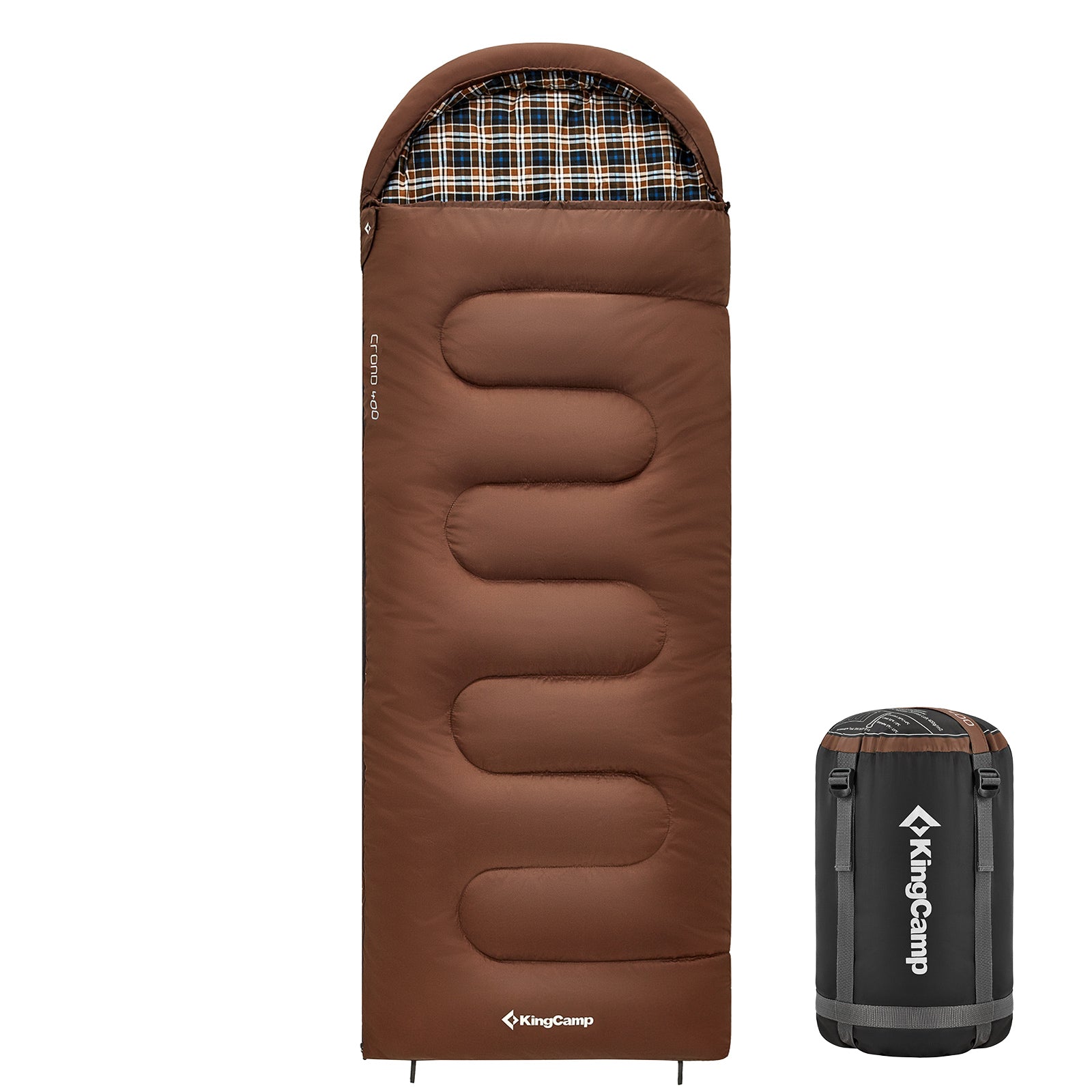 KINGCAMP blanket sleeping bag Cloud 400 winter sleeping bag cotton XL wide -15°C