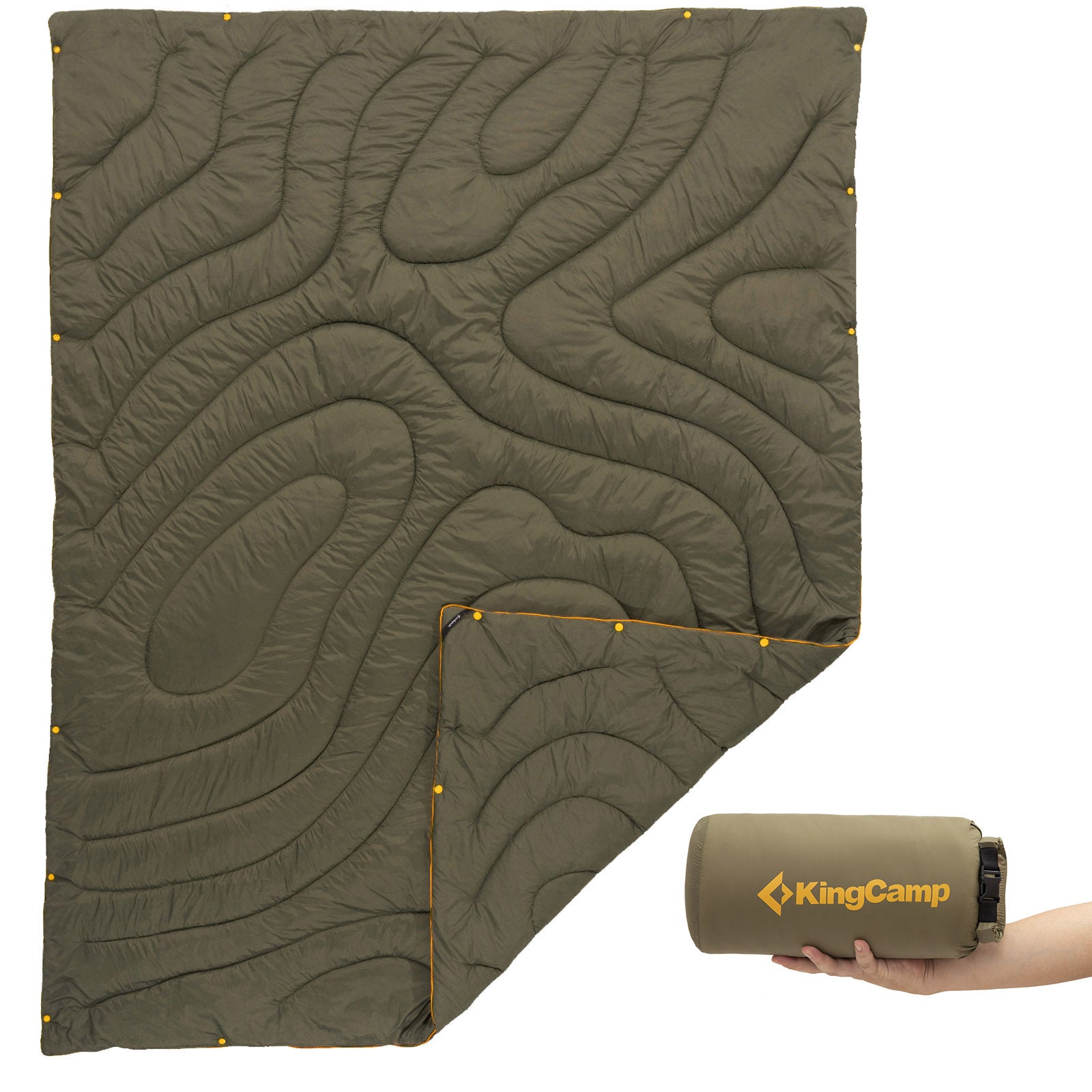 KINGCAMP Camping Blanket Contour Picnic Beach Mat Park Blanket Lightweight Travel