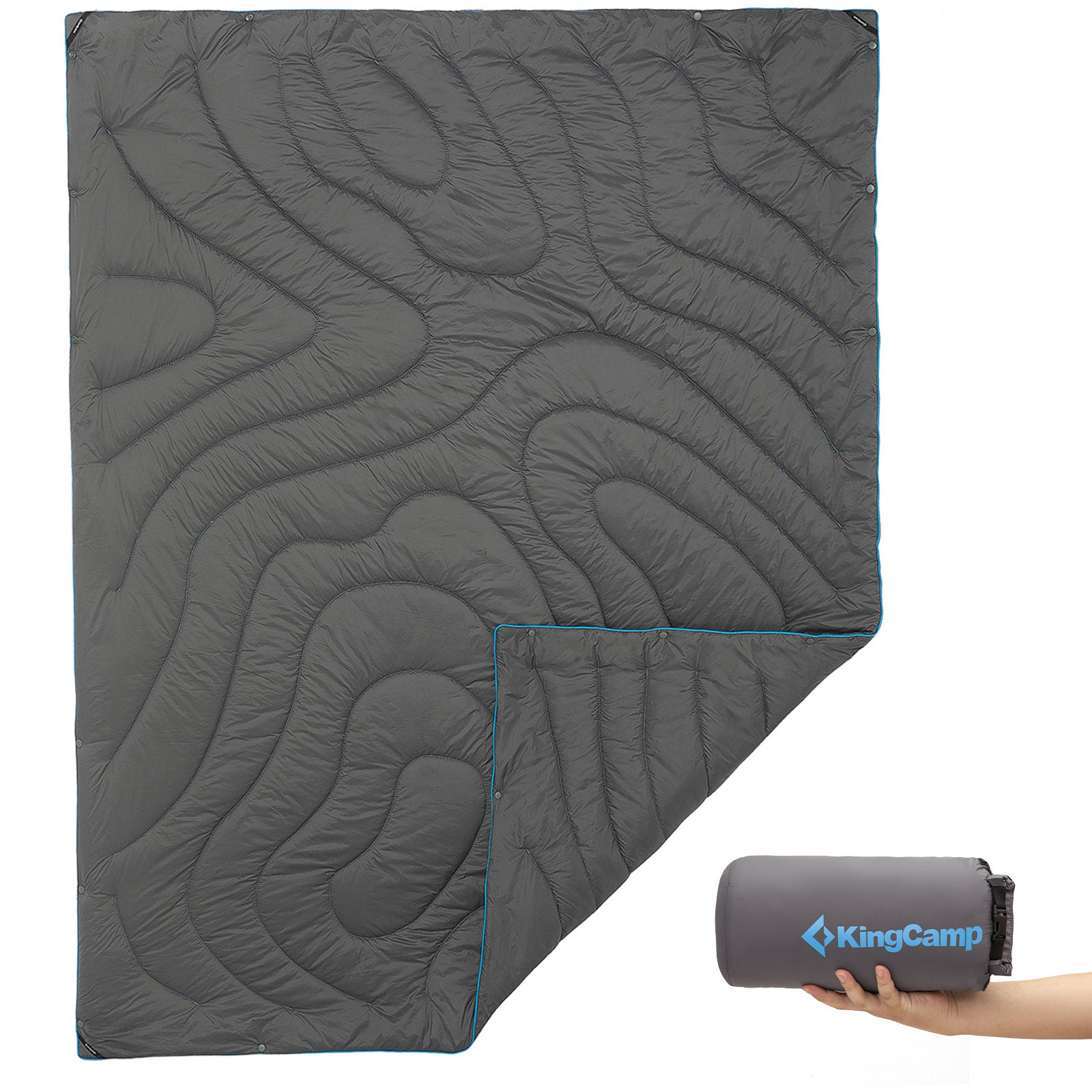 KINGCAMP Camping Blanket Contour Picnic Beach Mat Park Blanket Lightweight Travel