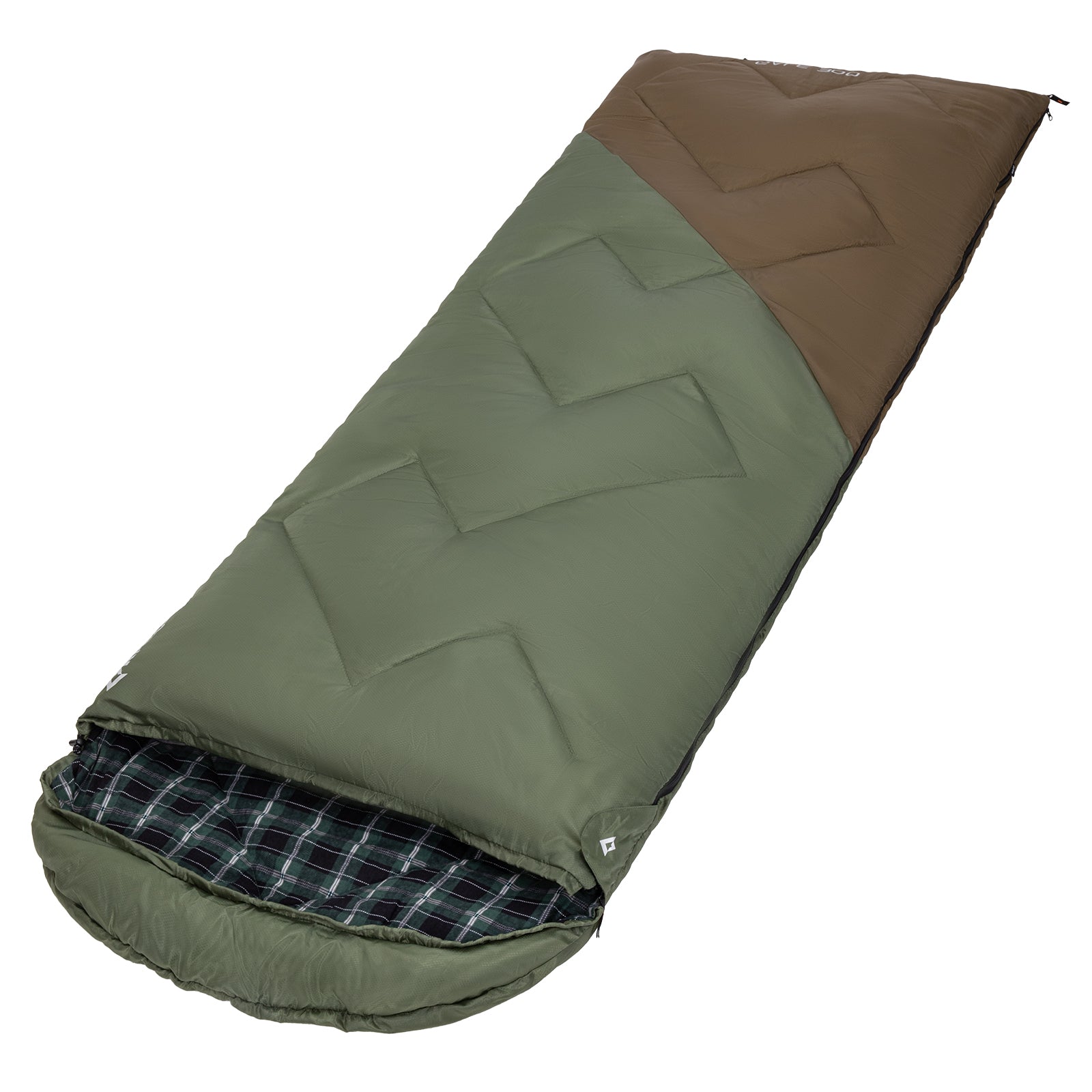 KINGCAMP Deckenschlafsack Gale 300 Schlafsack XL Lang Breit Baumwolle -13°C