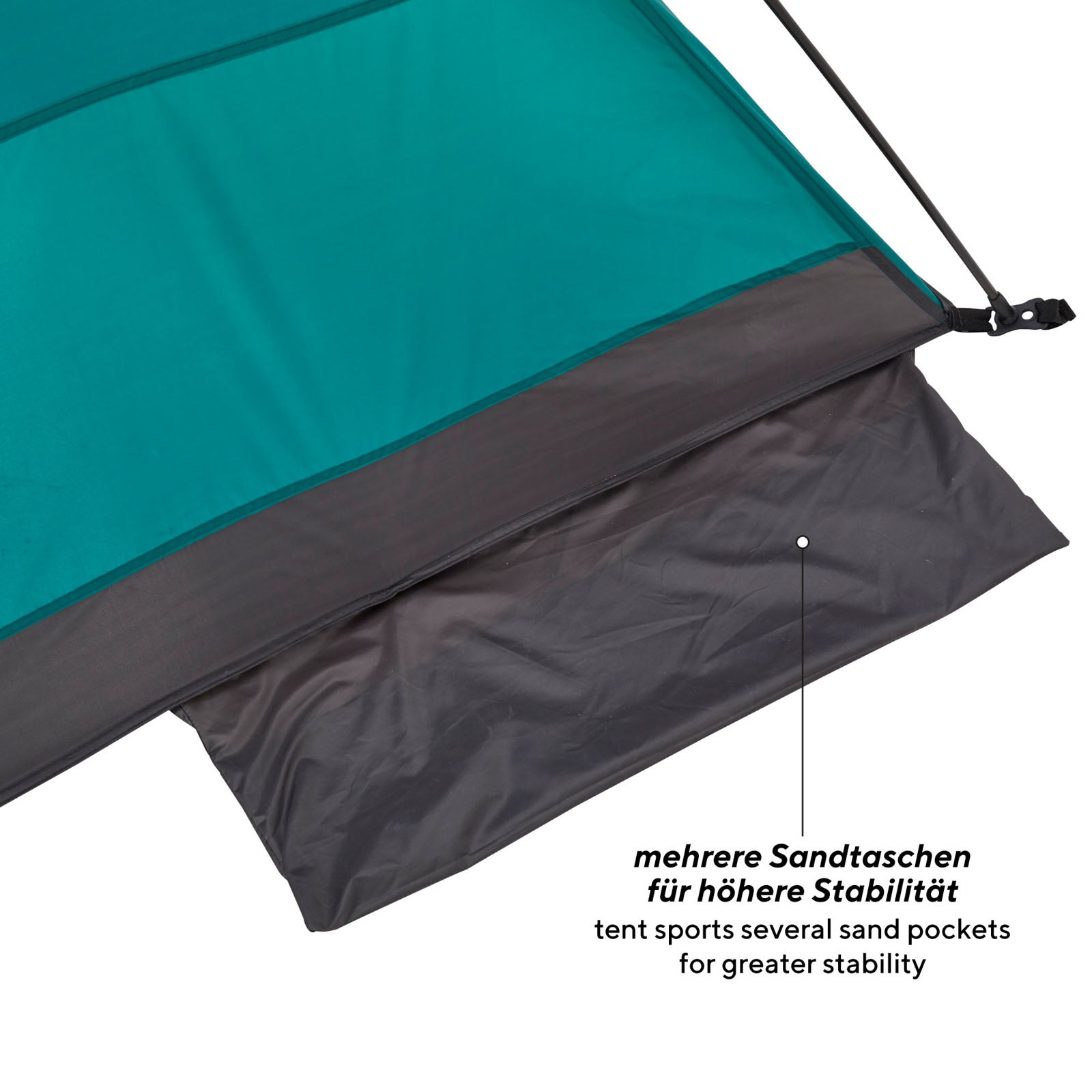 UQUIP Automatik Strandmuschel Buzzy Strandzelt Reise XL Wind Sonnen Schutz UV50+