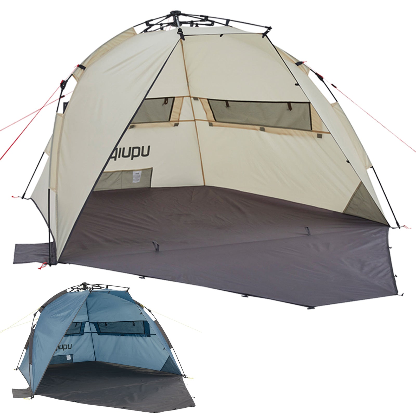 UQUIP Automatic Beach Shelter Speedy Beach Tent Travel Wind Sun Protection UV50+