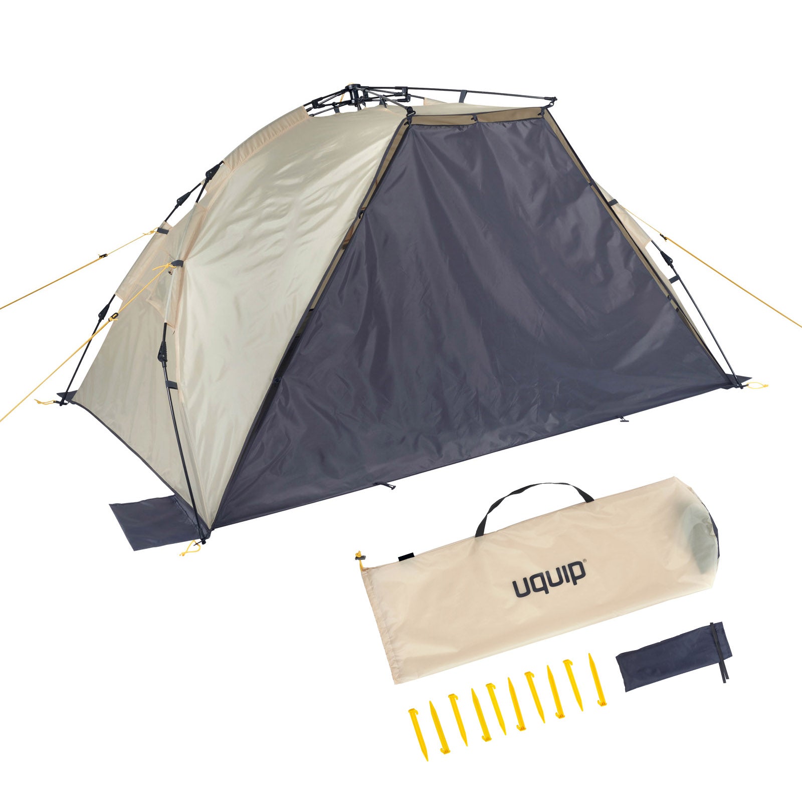 UQUIP Automatik Strandmuschel Speedy XL Strandzelt Reise Wind Sonnen Schutz UV50