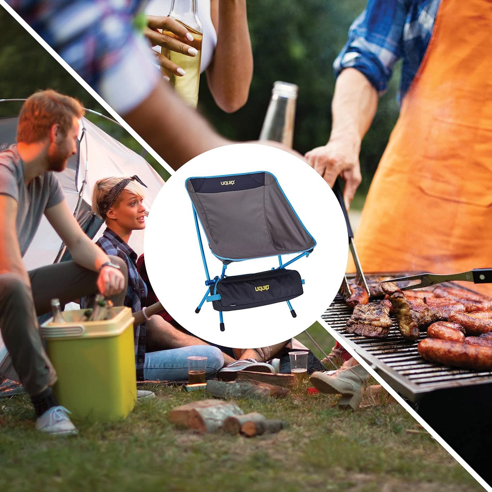 UQUIP Campingstuhl Infinity Leichtgewichtsstuhl Faltbar Ultraleicht Alu 130 kg