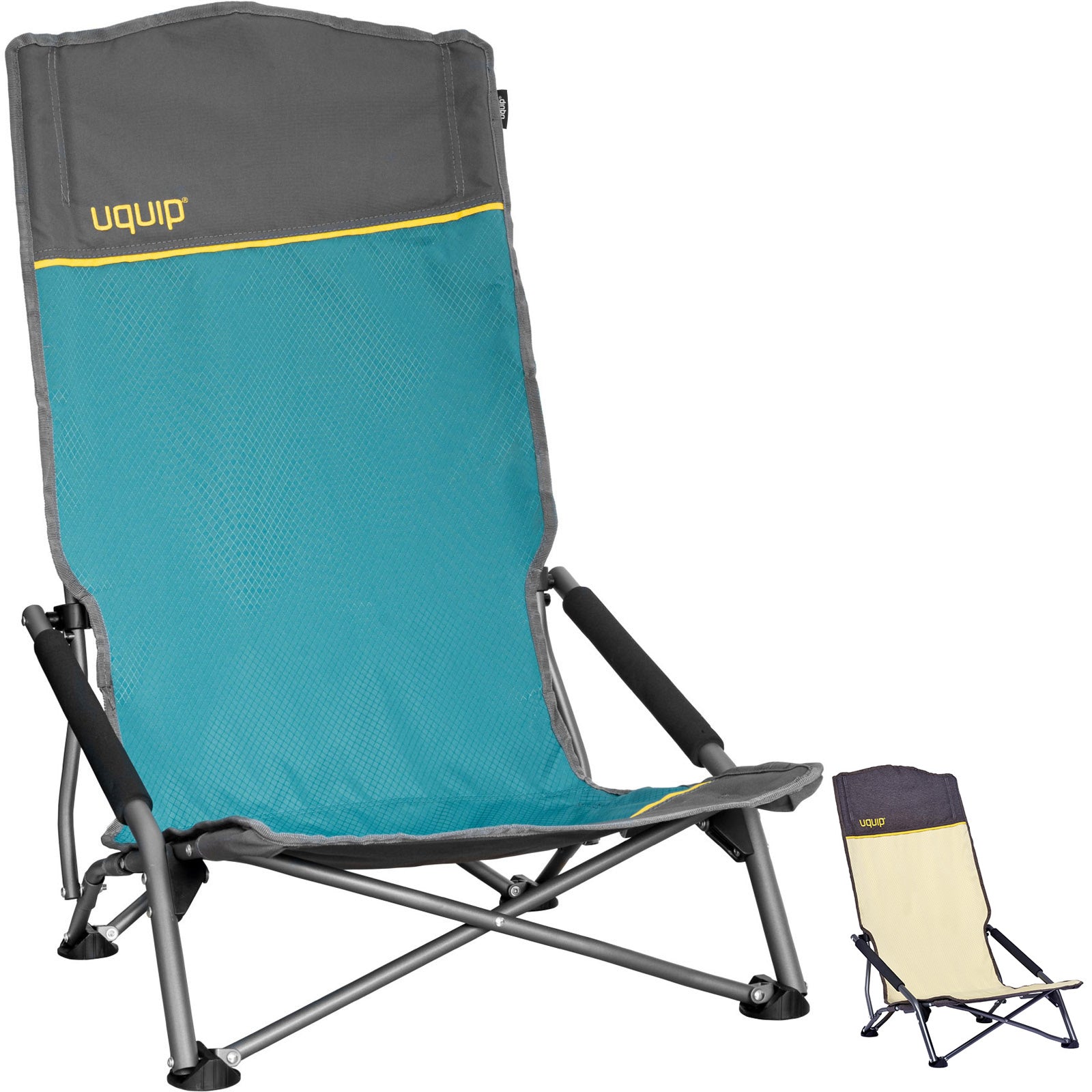 UQUIP Beach Chair Sandy XL Camping Chair Folding Chair Steel Foldable 120kg