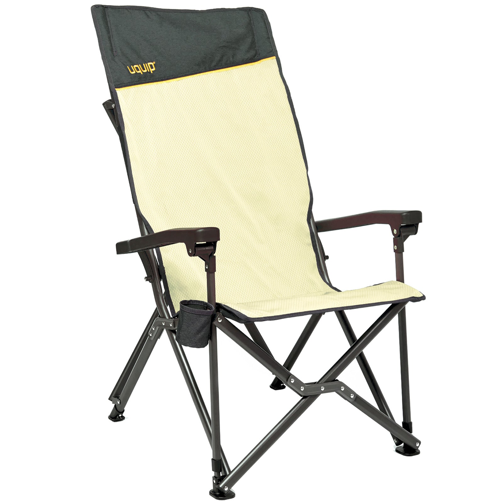 UQUIP Camping Chair Barry Beach Chair Folding Chair Folding Chair Foldable Steel 200 kg