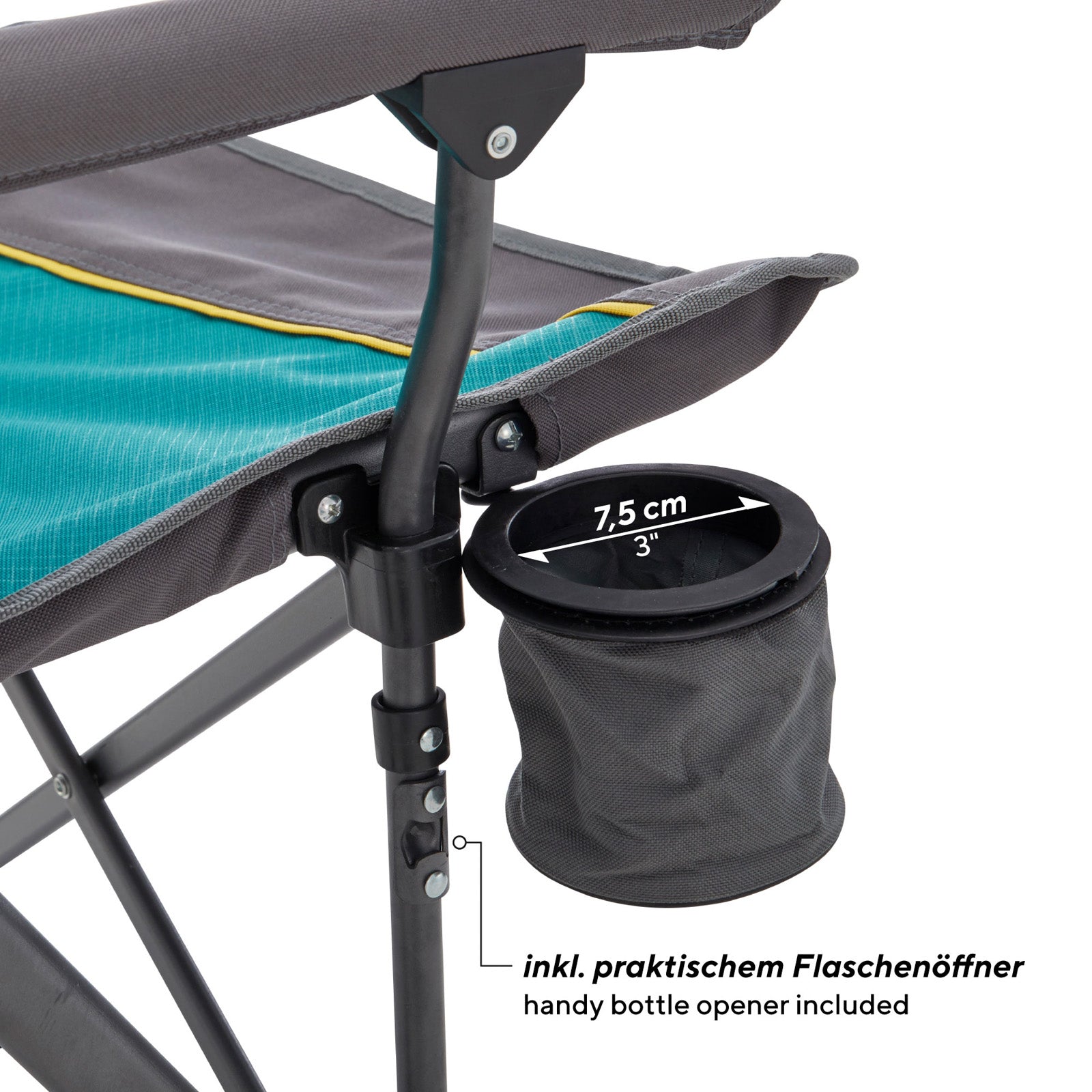 UQUIP Campingmöbel Set Bloody Camping Garnitur 1x Campingtisch 2x Campingstuhl